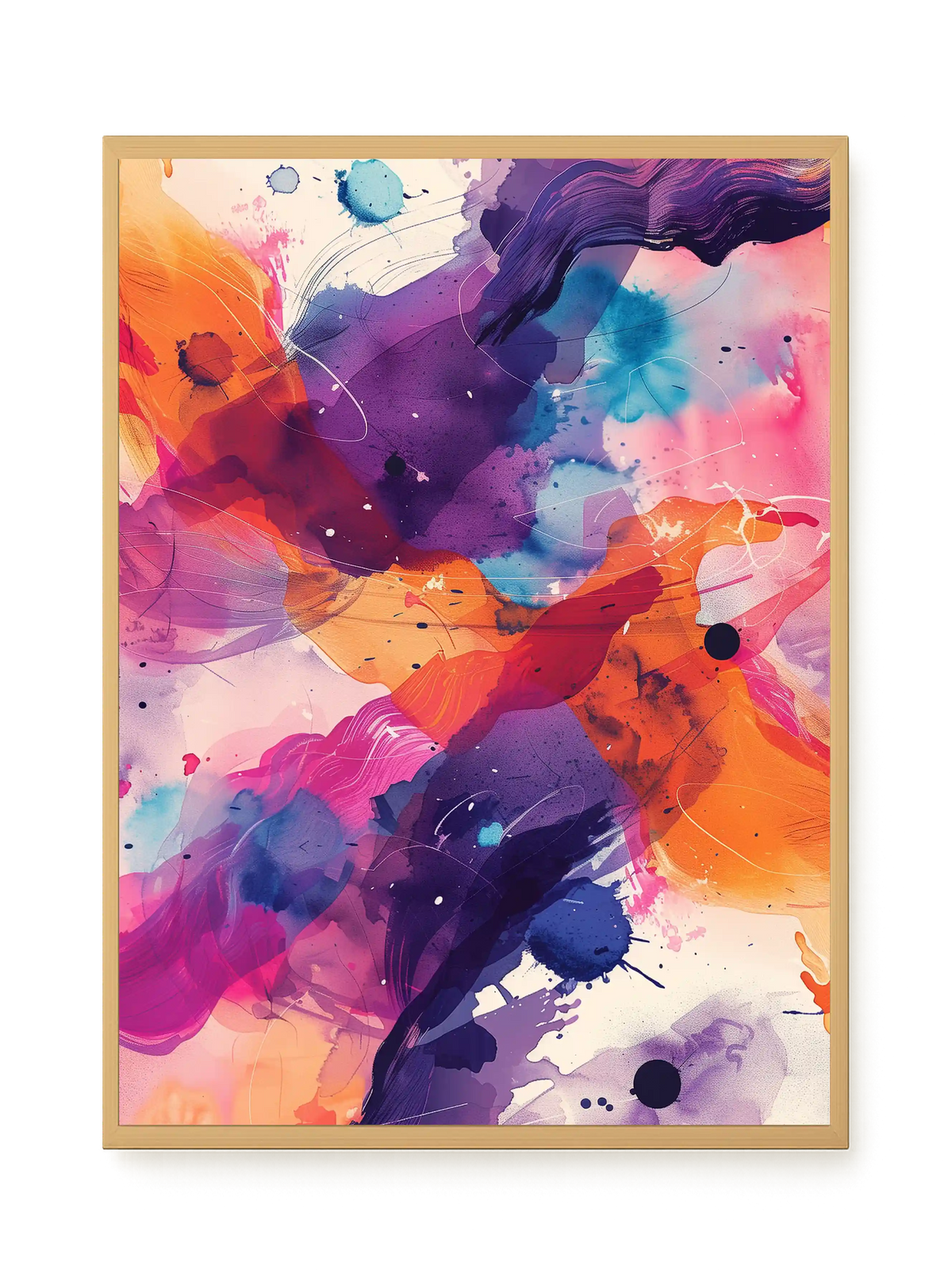 Pink Strokes Canvas Print