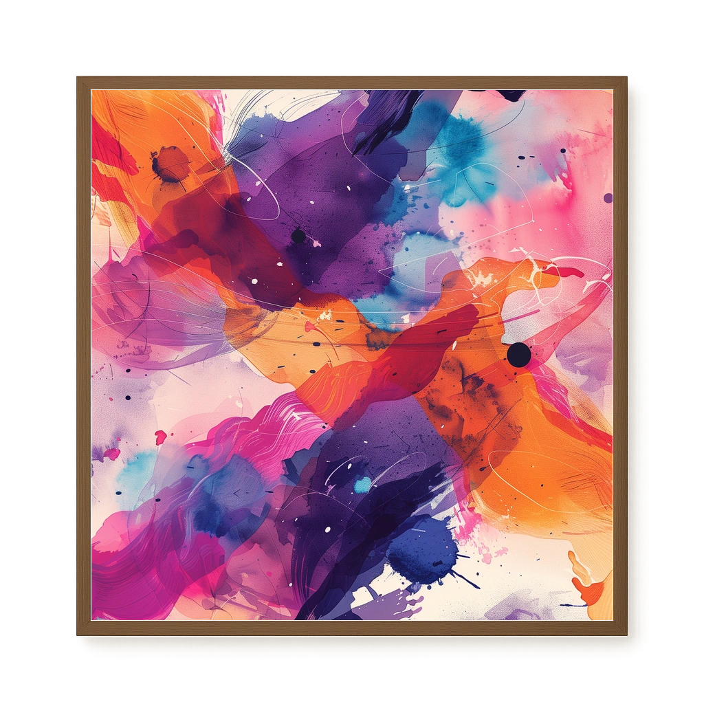 Pink Strokes Canvas Print