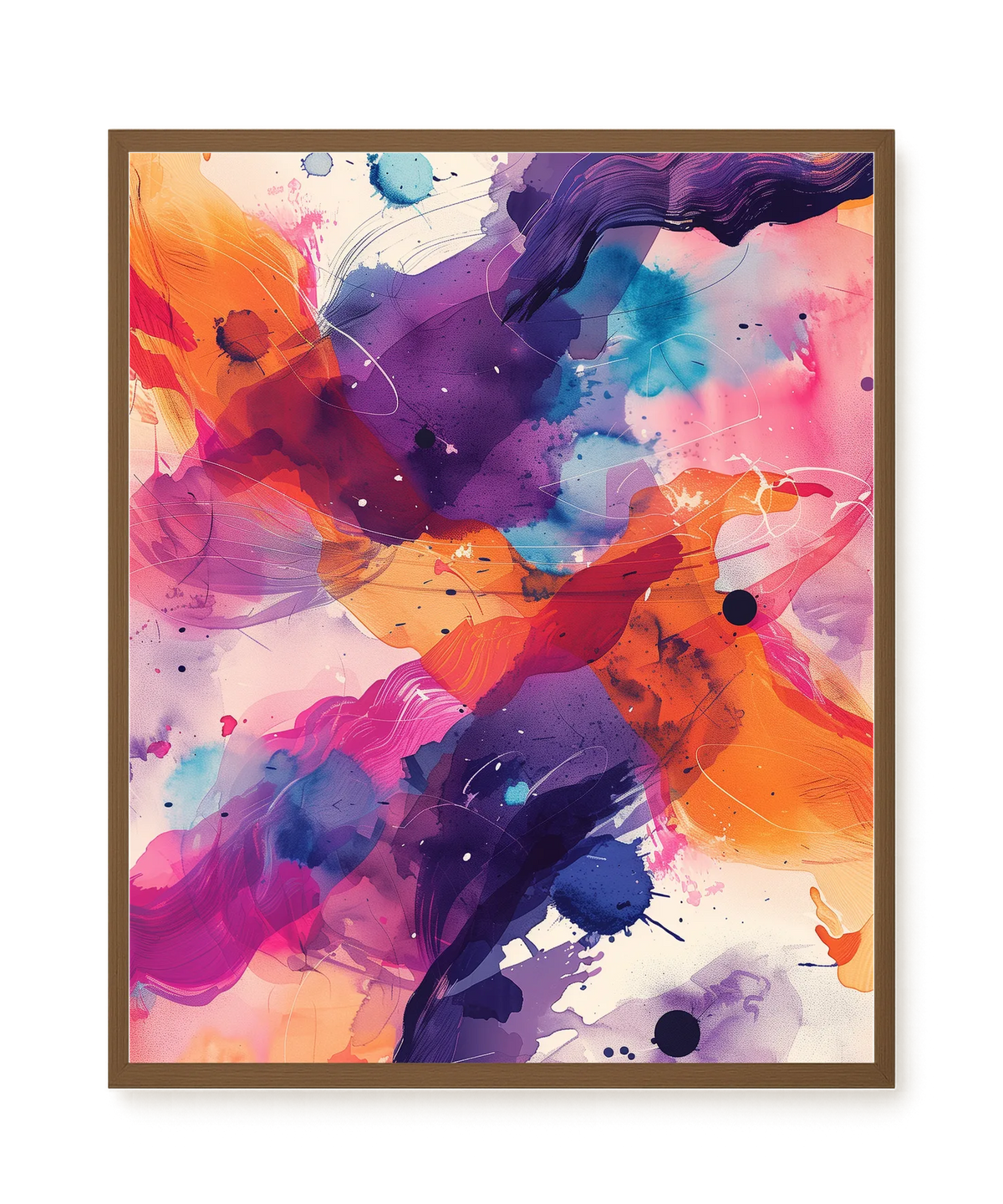 Pink Strokes Canvas Print