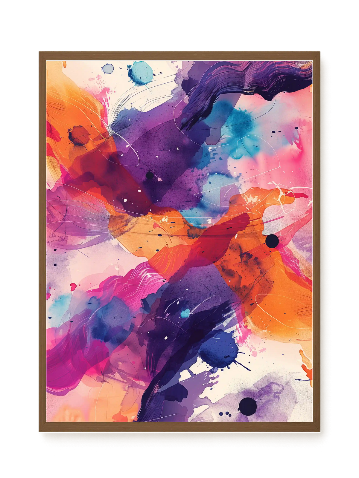 Pink Strokes Canvas Print