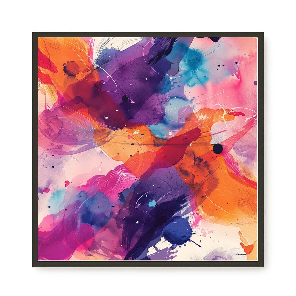 Pink Strokes Canvas Print