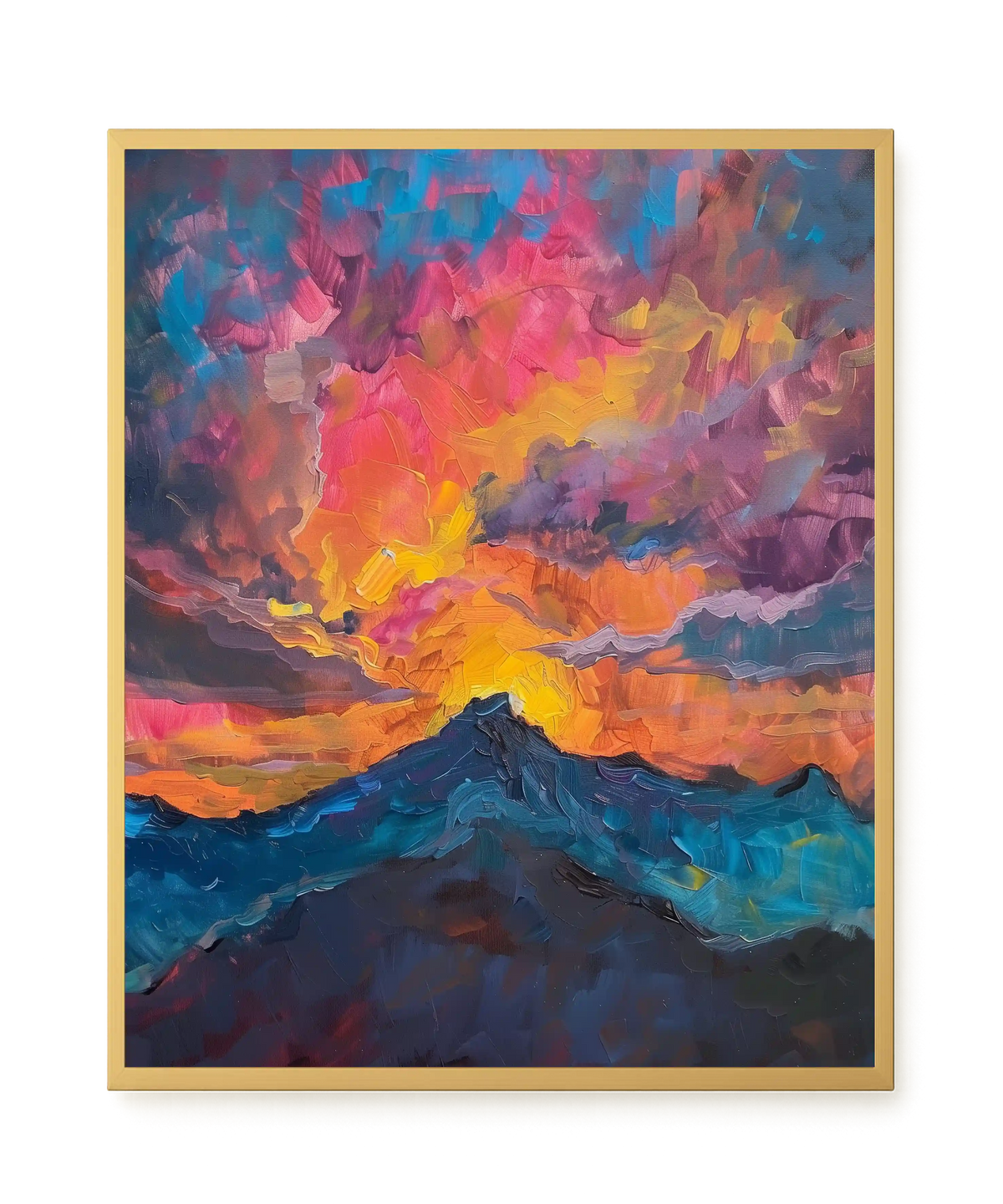 Burning Horizon Canvas Wall Art