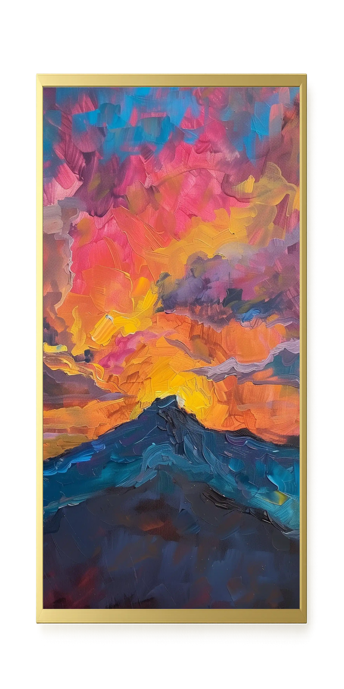 Burning Horizon Canvas Wall Art