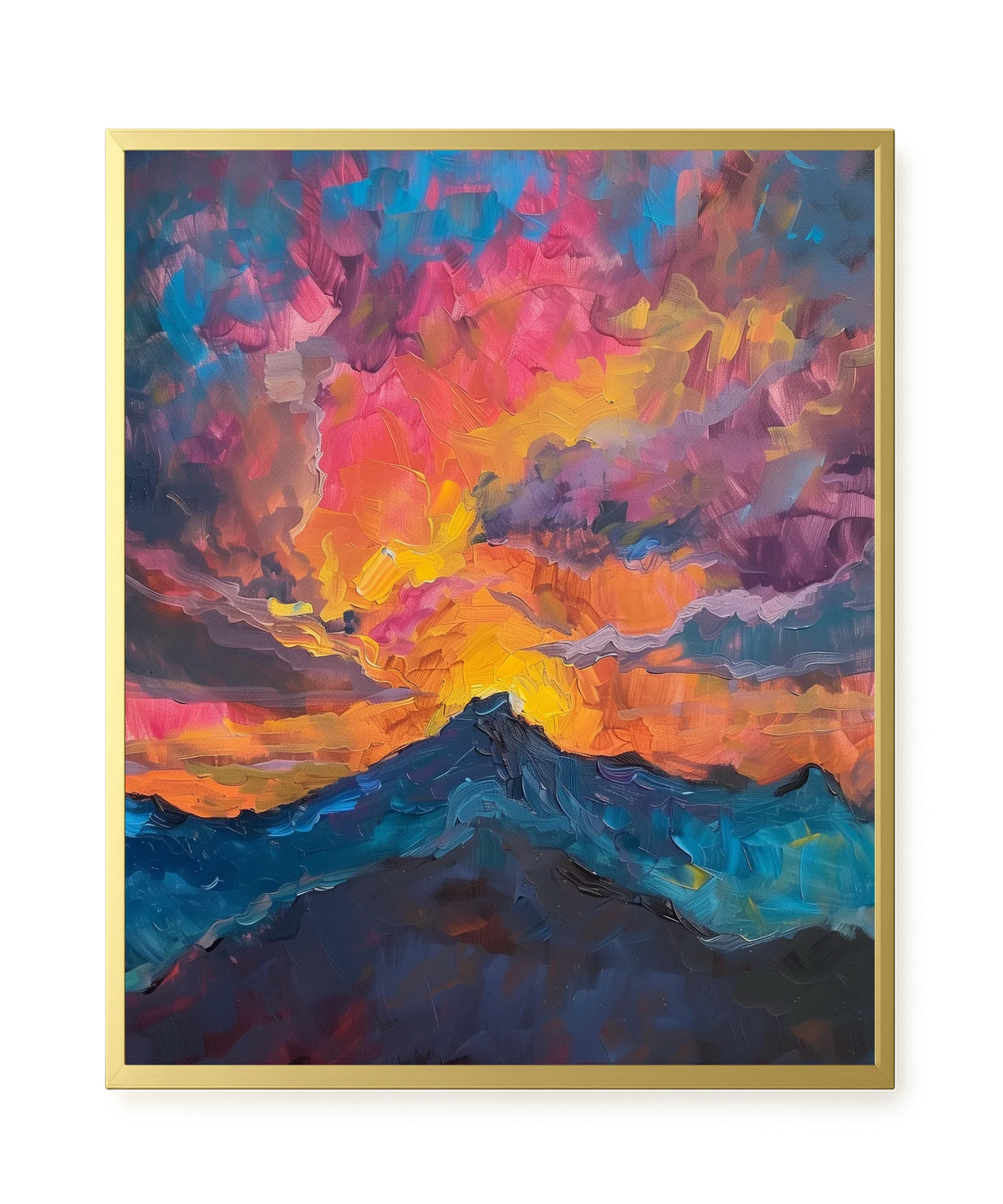 Burning Horizon Canvas Wall Art