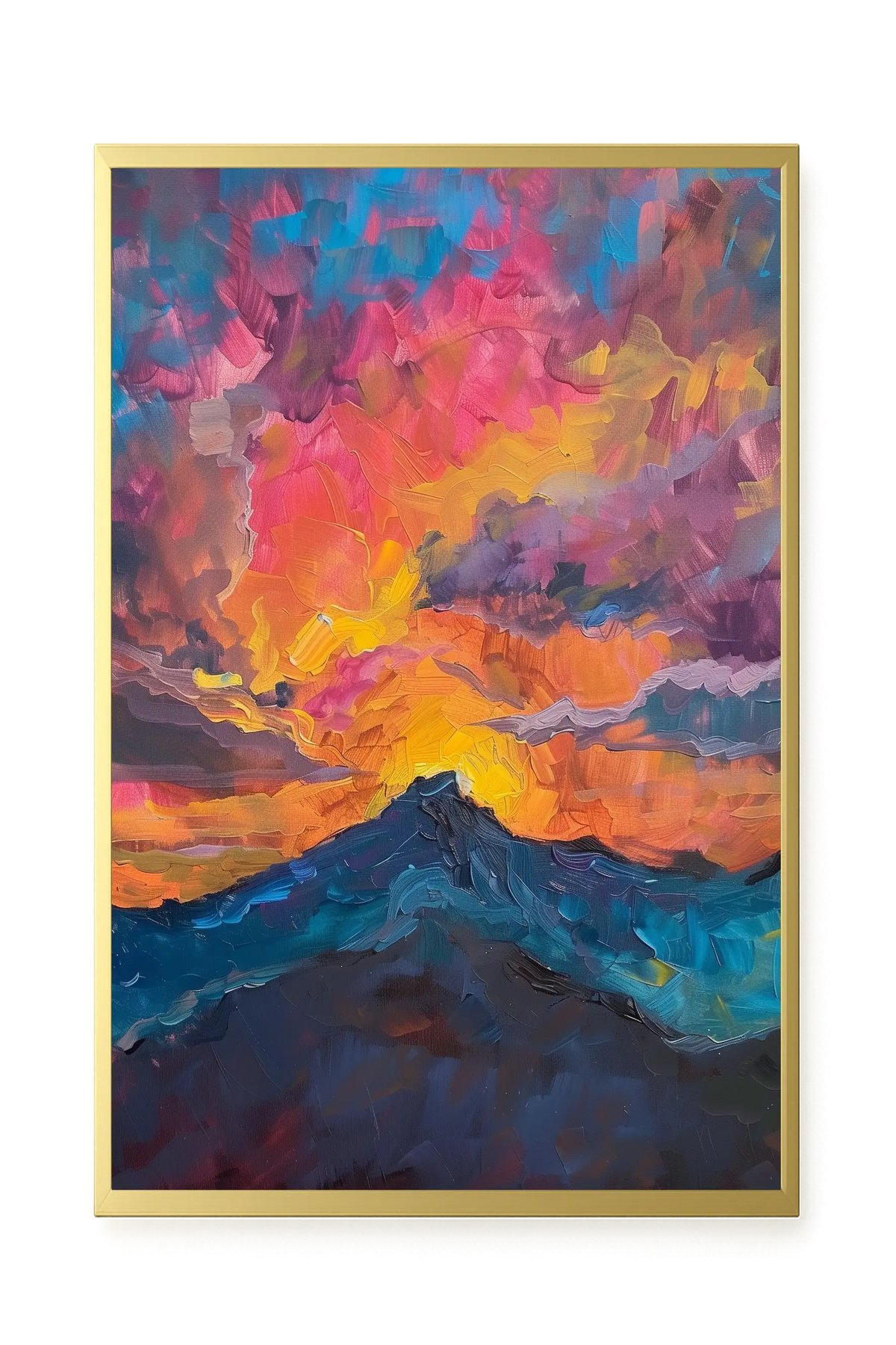 Burning Horizon Canvas Wall Art