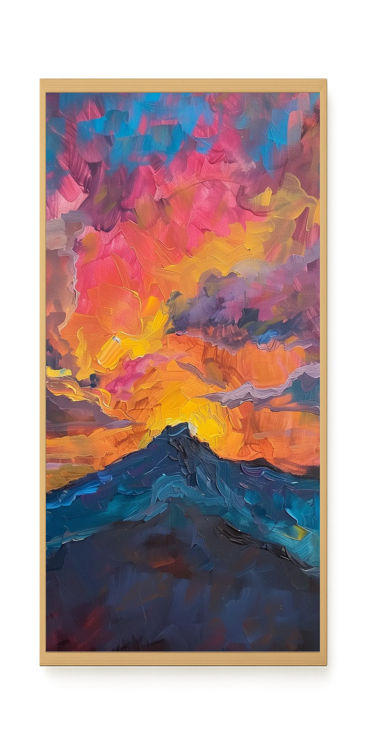 Burning Horizon Canvas Wall Art
