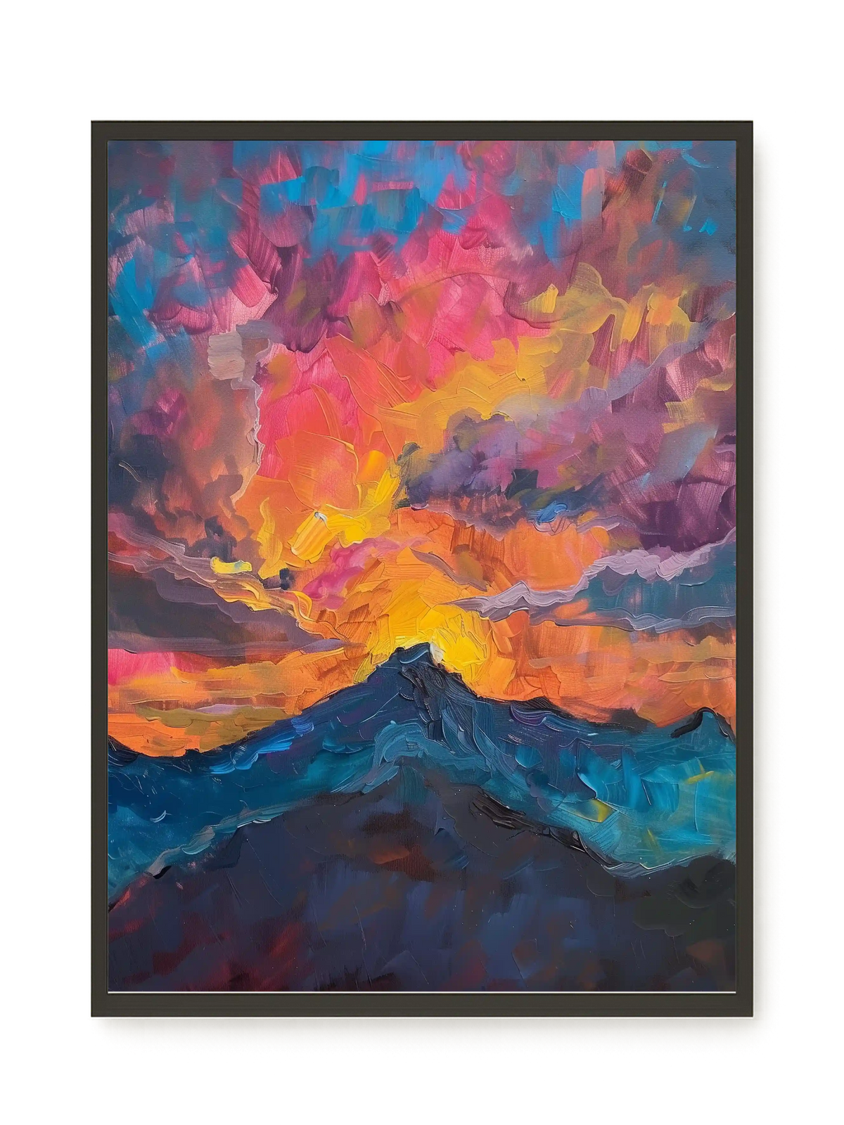 Burning Horizon Canvas Wall Art