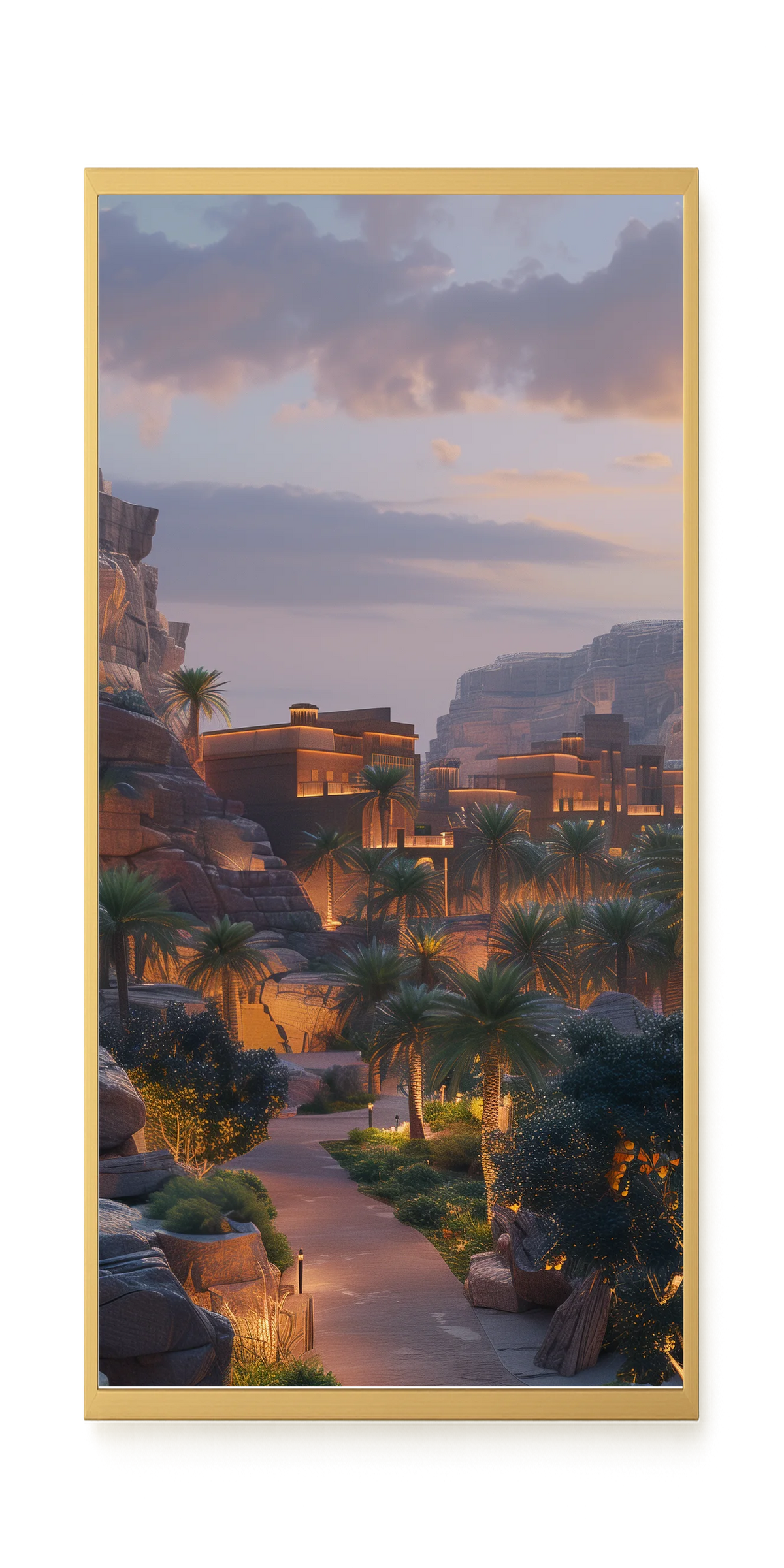 Lit Valley Canvas Print
