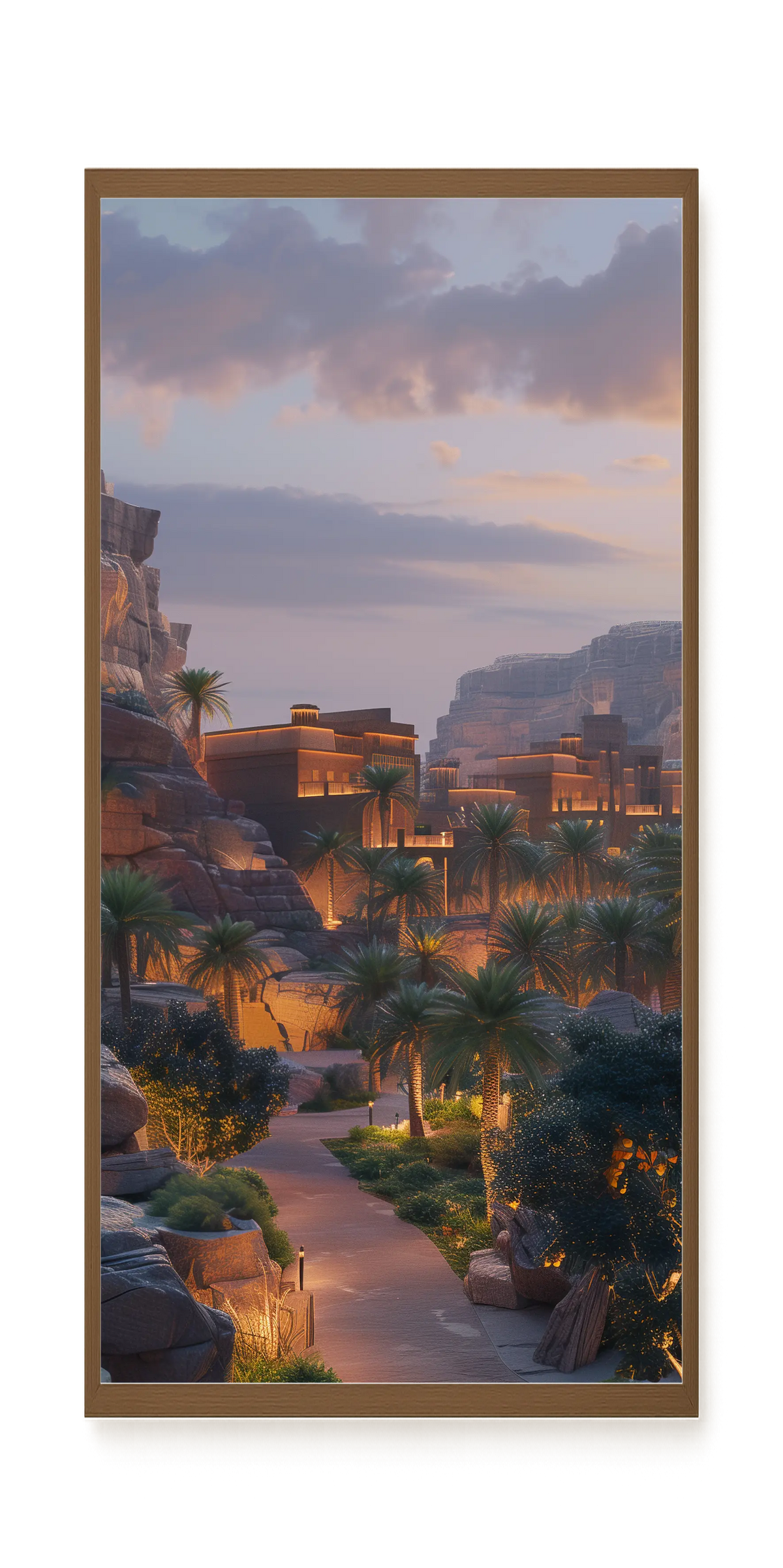 Lit Valley Canvas Print