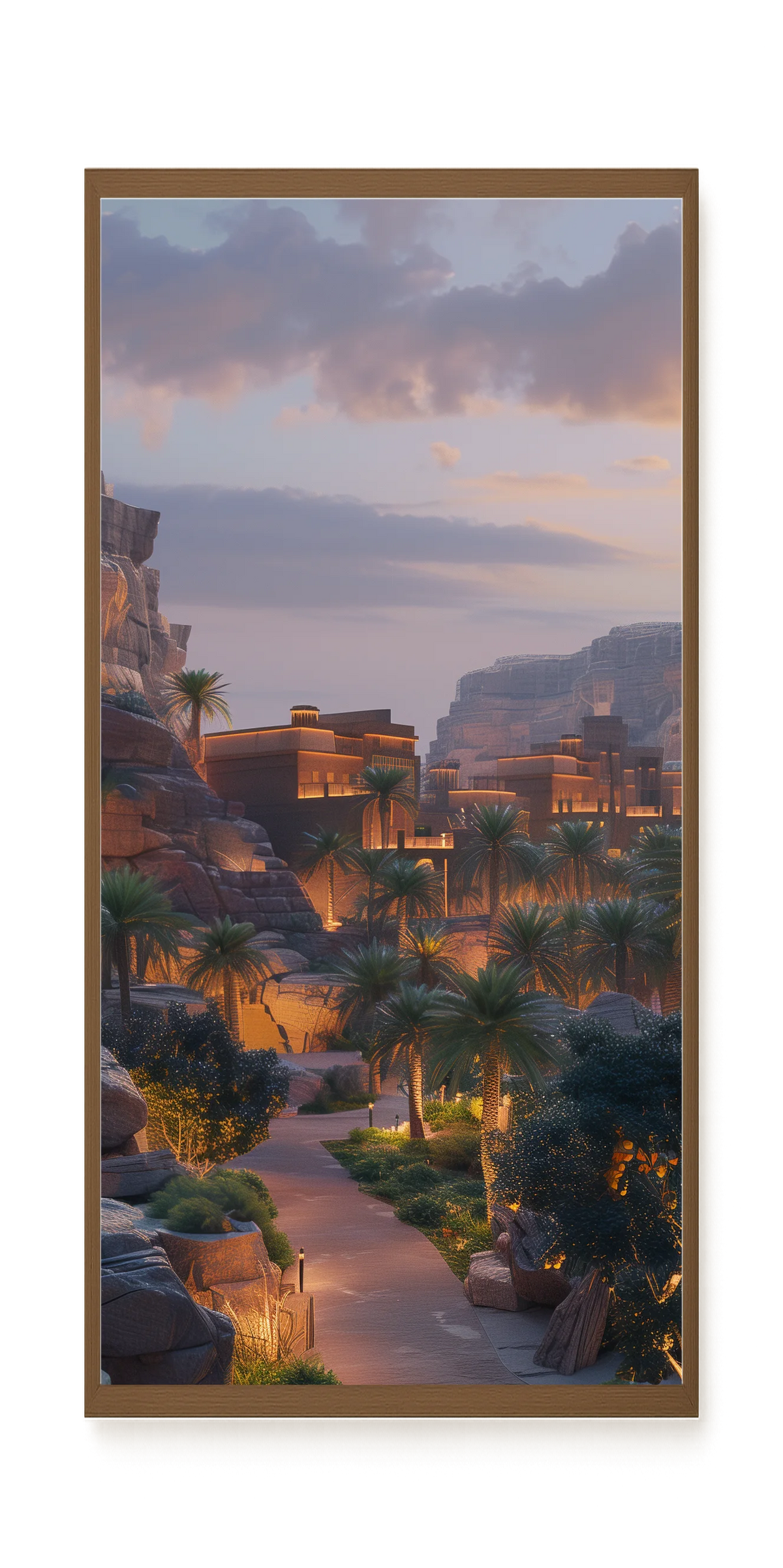 Lit Valley Canvas Print