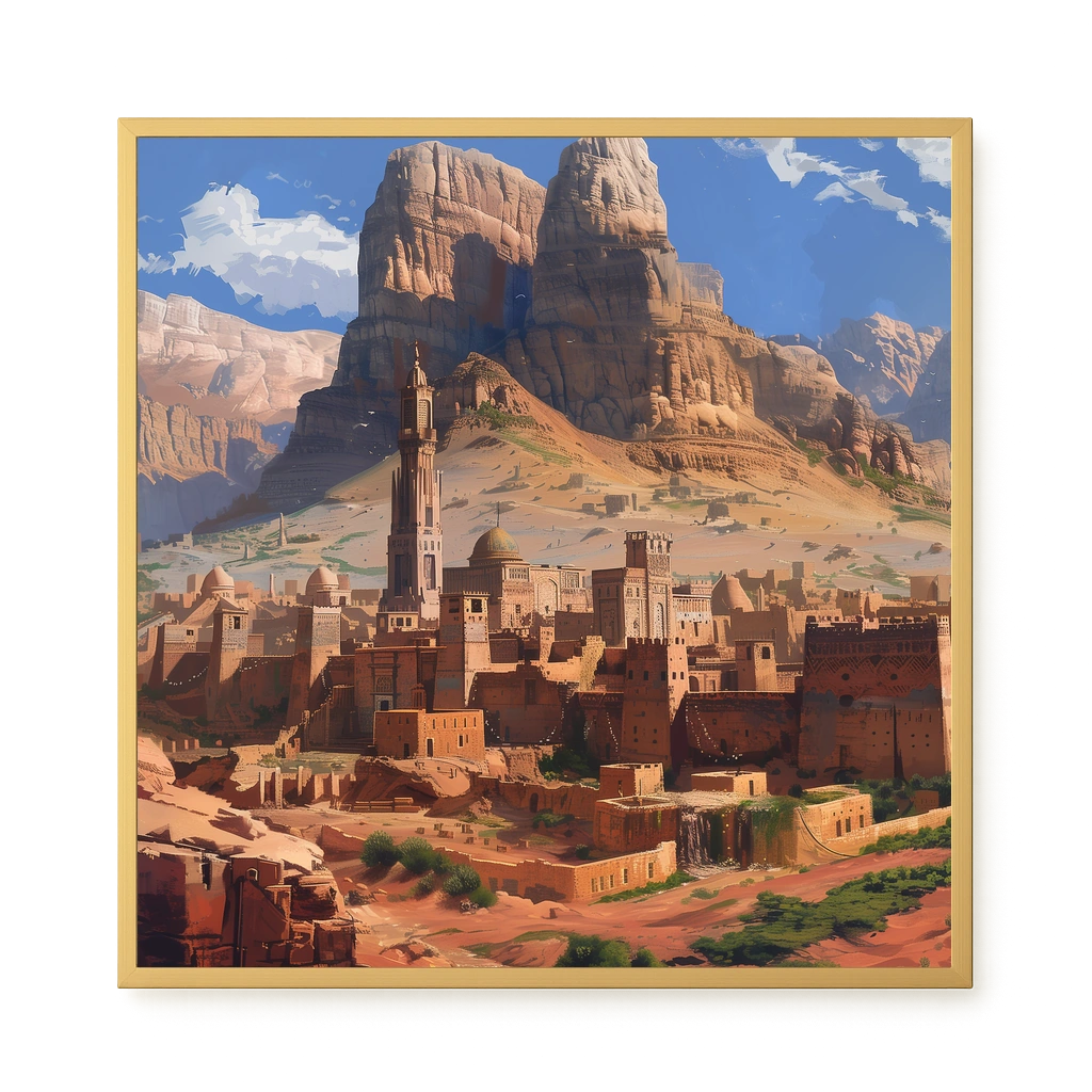 Mountain City Canvas Wall Art
