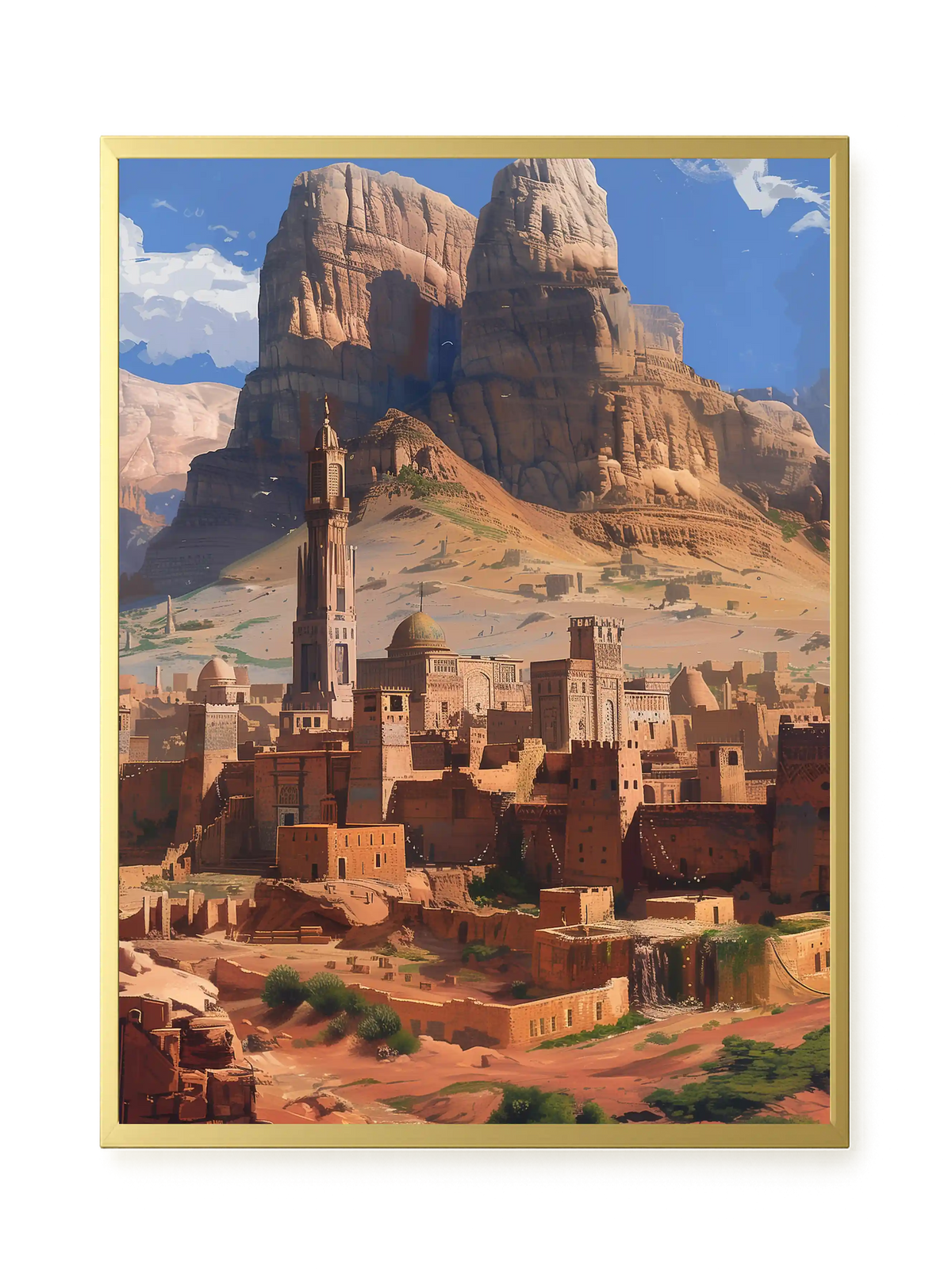 Mountain City Canvas Wall Art