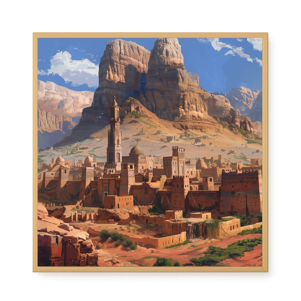 Mountain City Canvas Wall Art