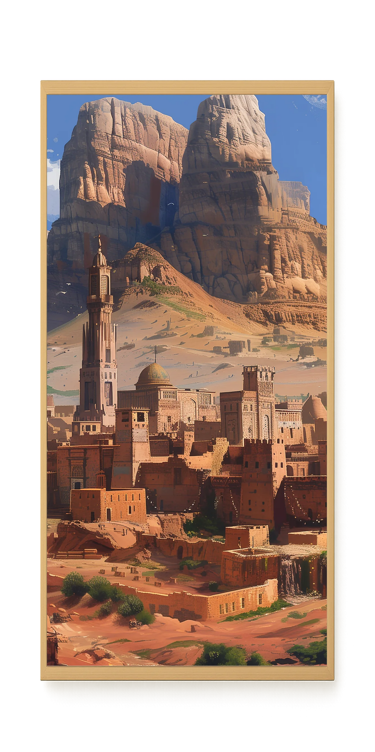 Mountain City Canvas Wall Art