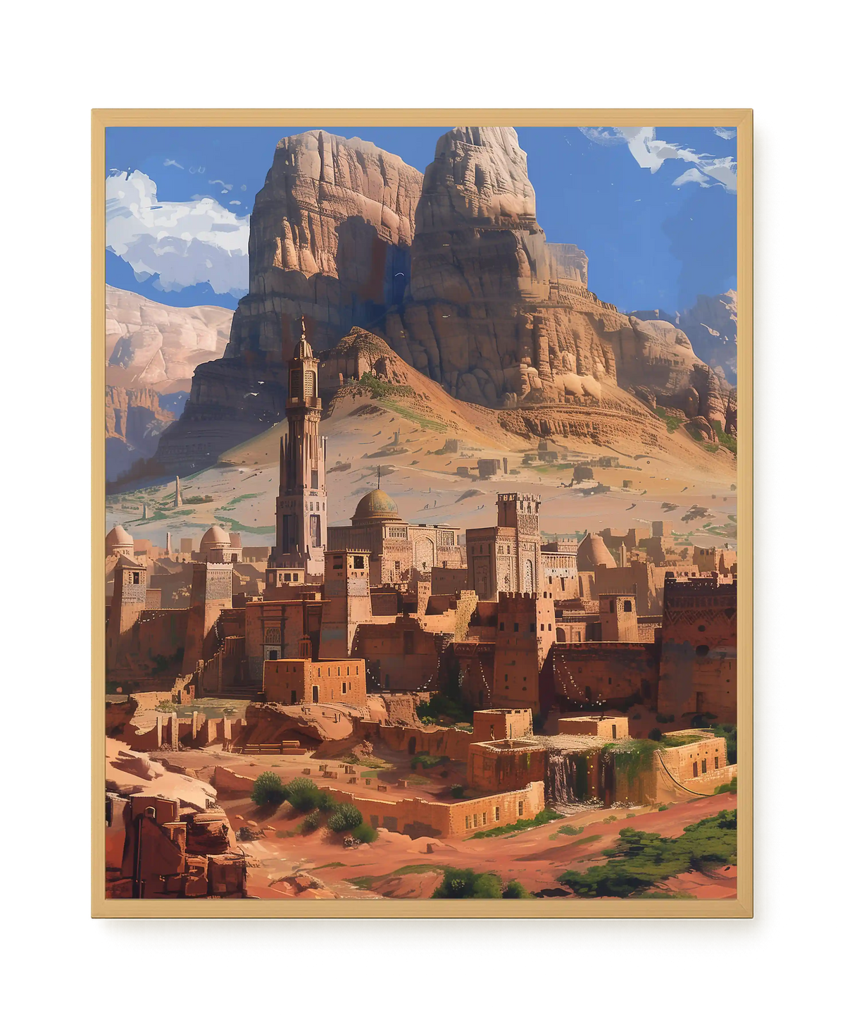 Mountain City Canvas Wall Art