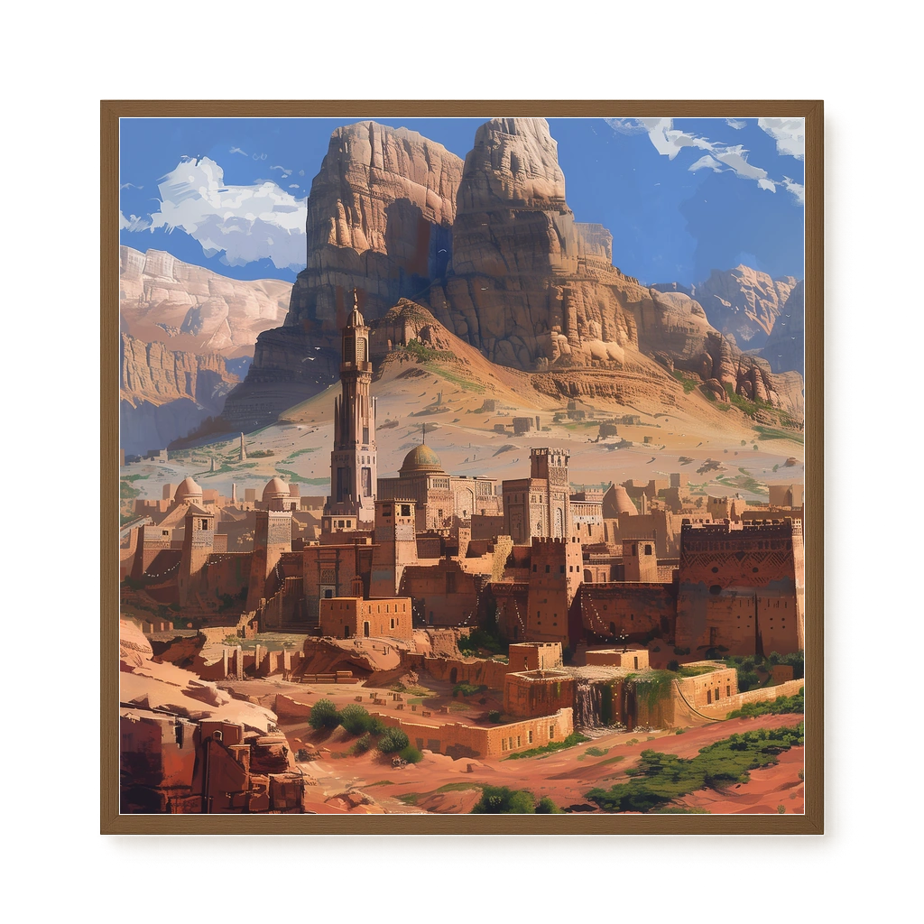 Mountain City Canvas Wall Art
