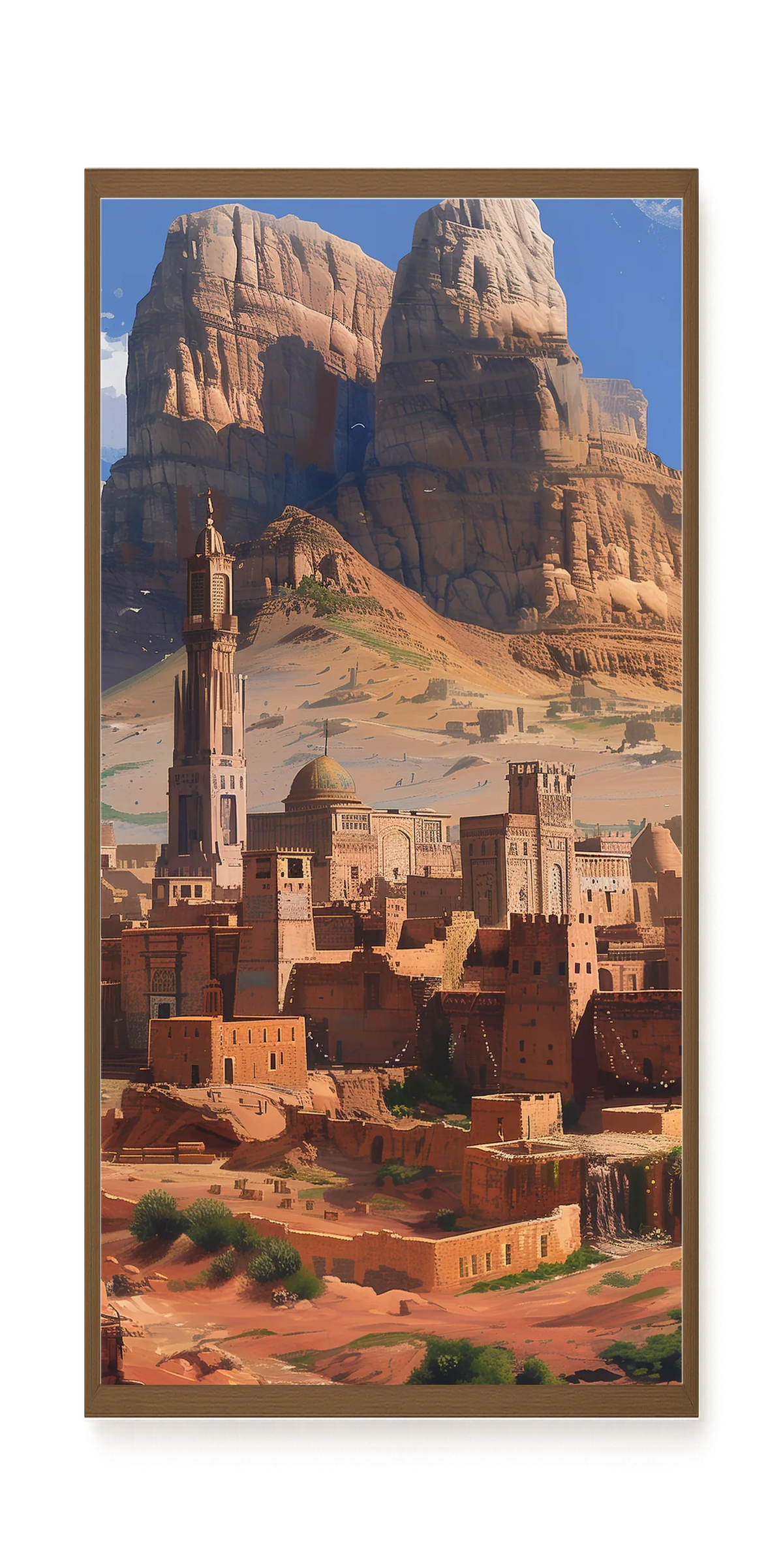 Mountain City Canvas Wall Art