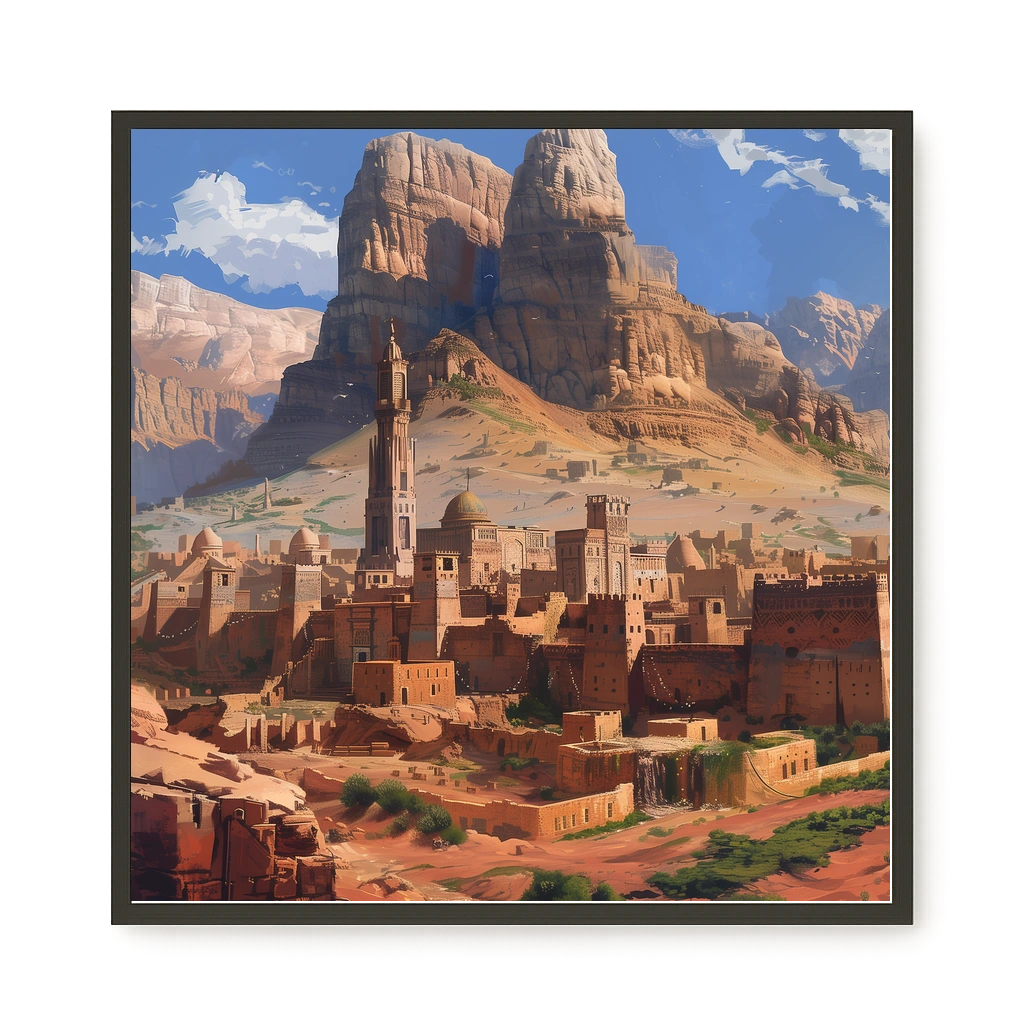 Mountain City Canvas Wall Art