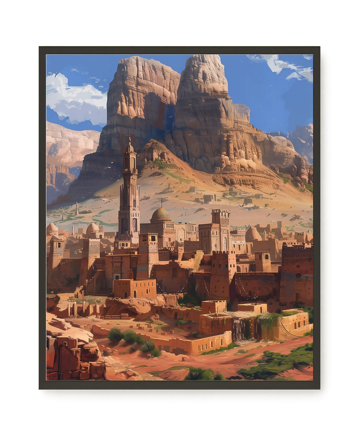 Mountain City Canvas Wall Art