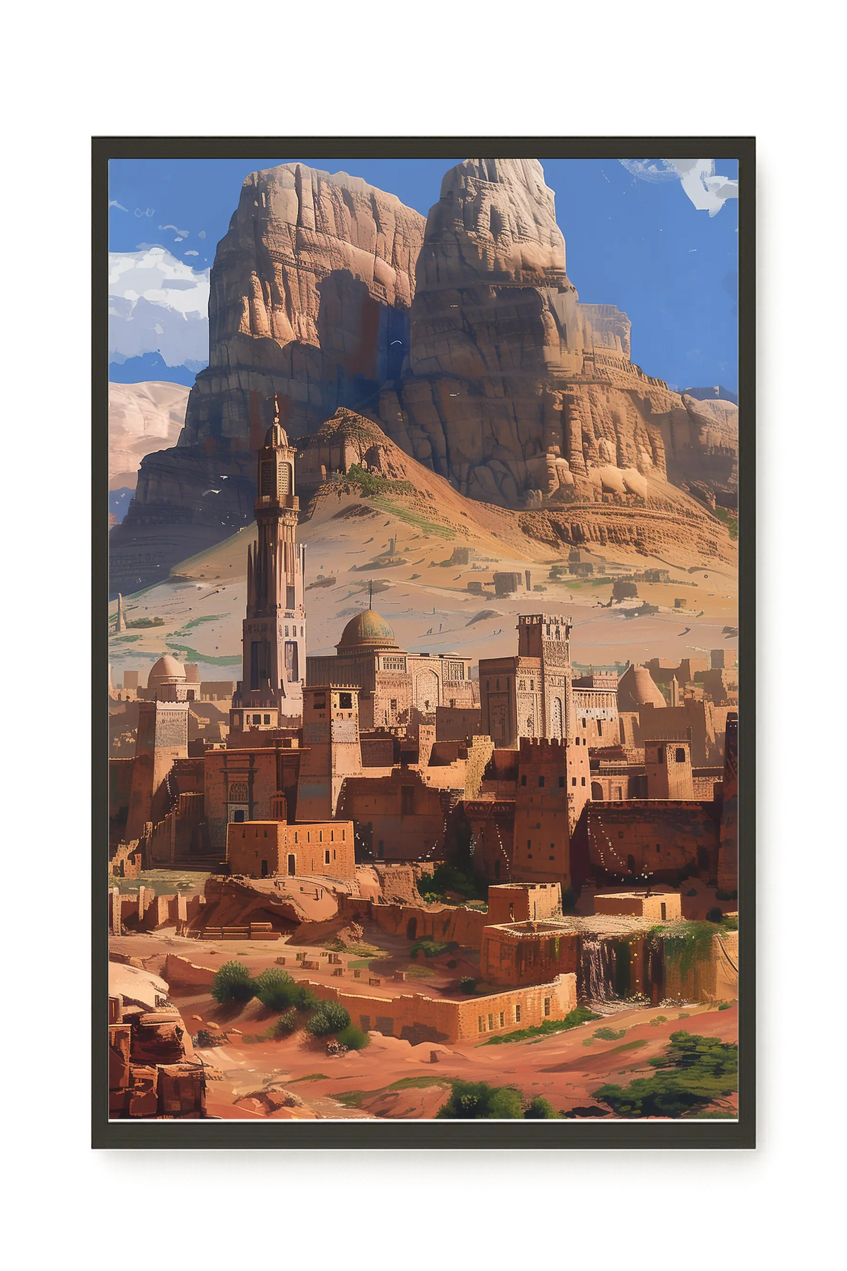 Mountain City Canvas Wall Art