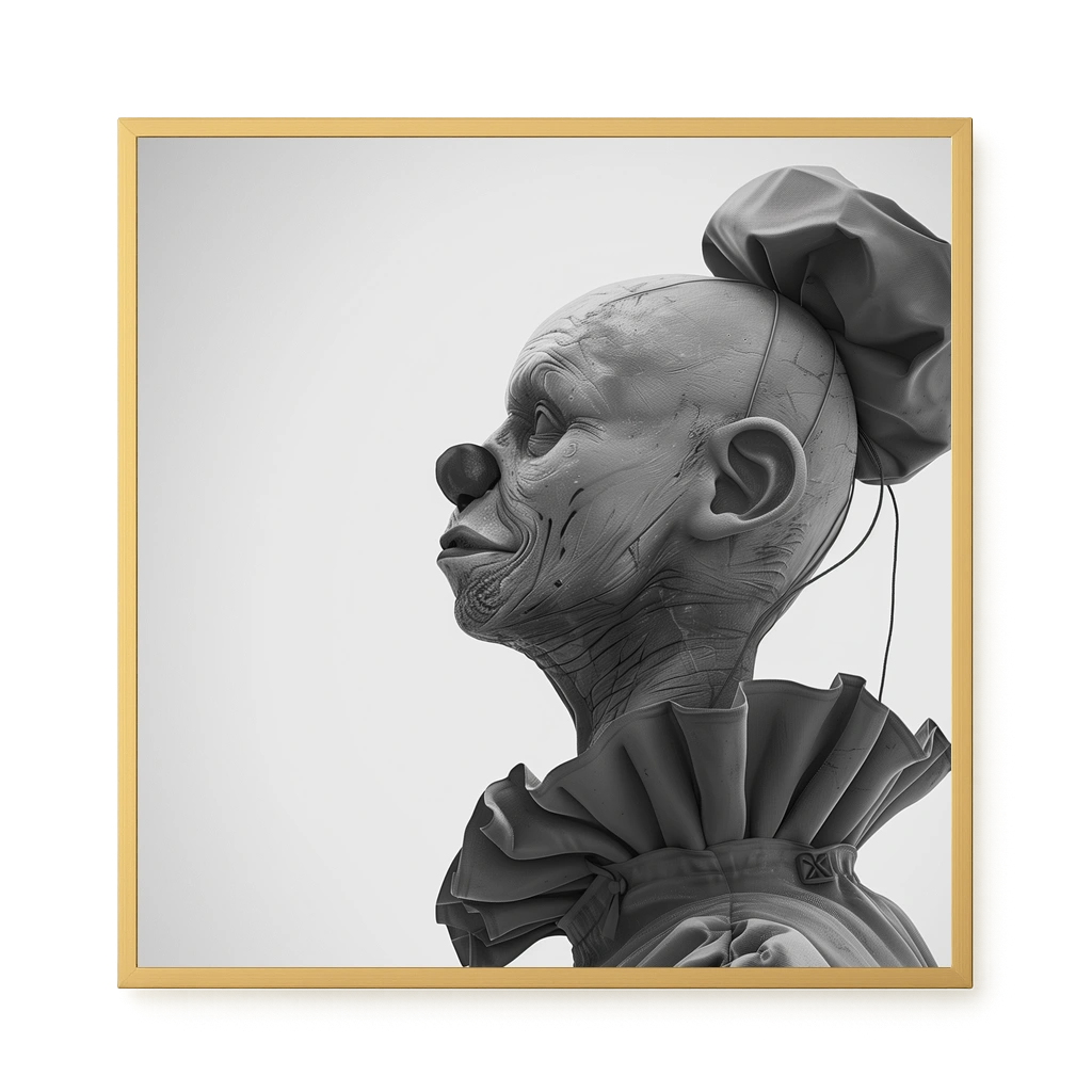 Side Clown Canvas Print