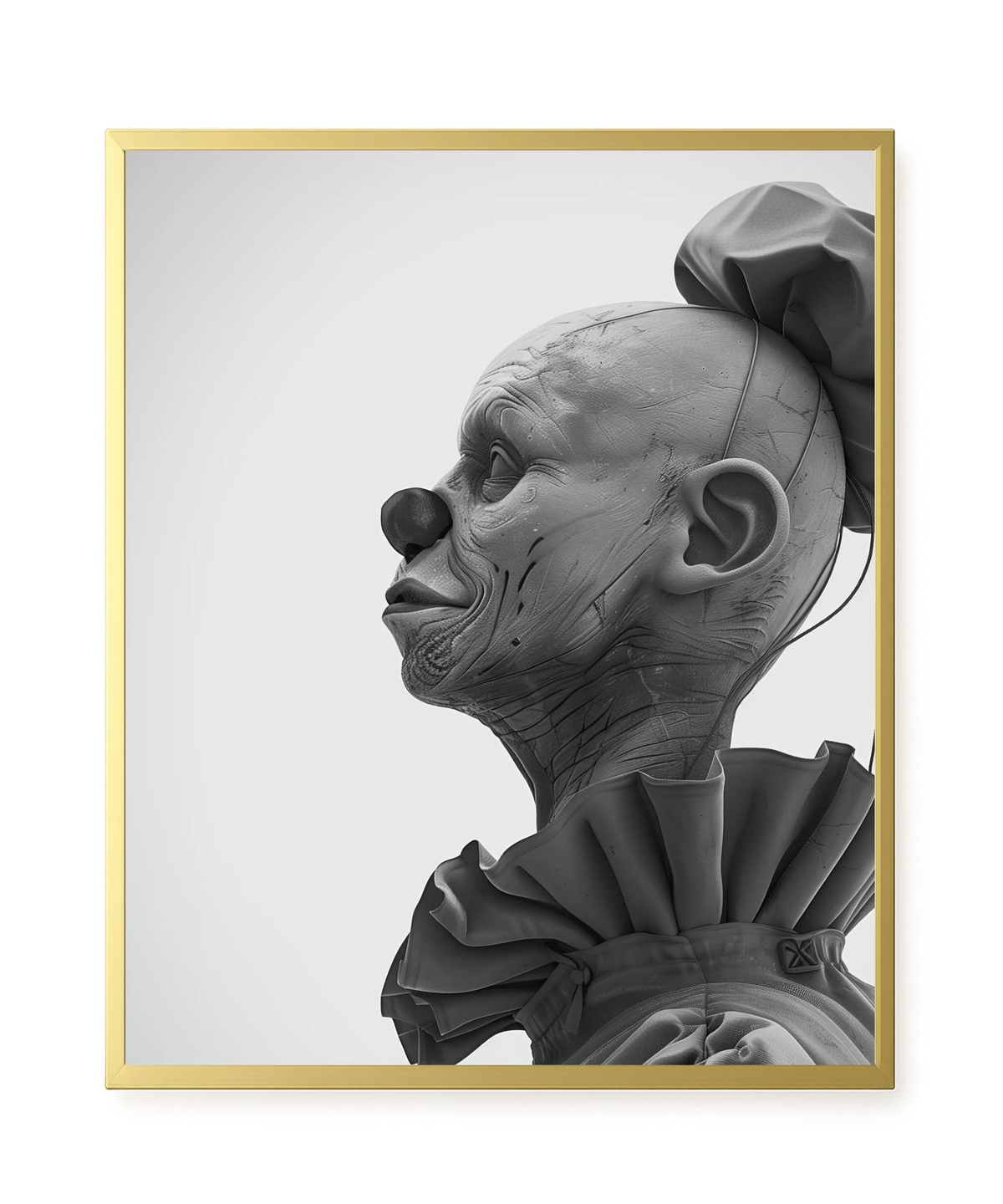 Side Clown Canvas Print