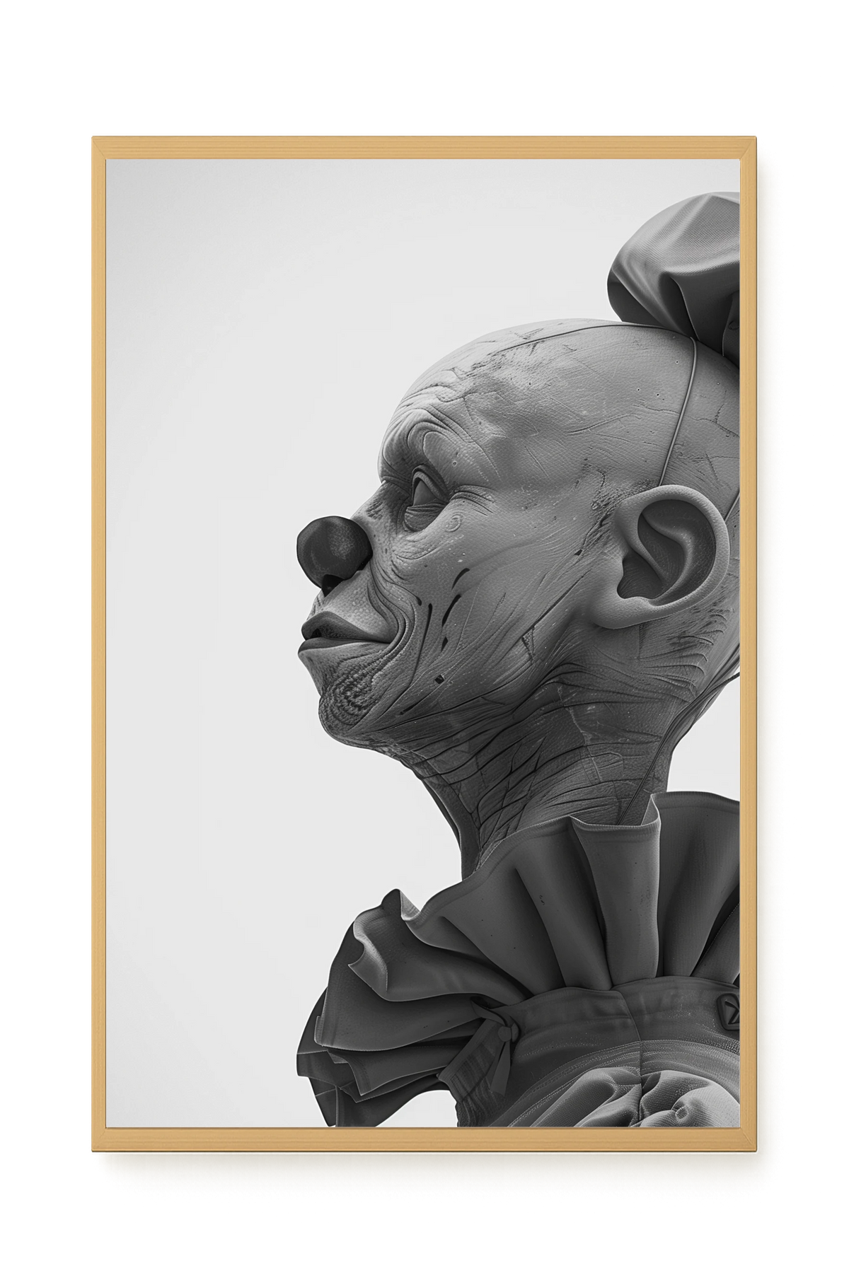 Side Clown Canvas Print