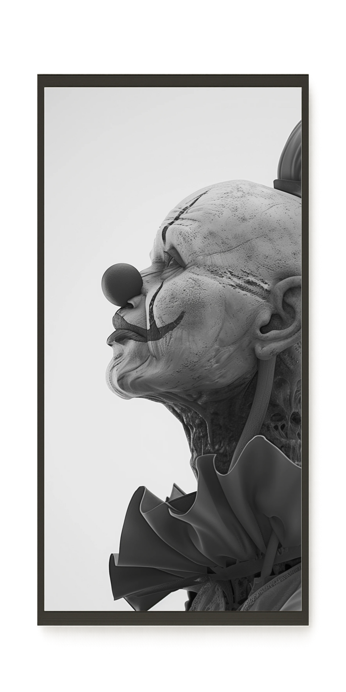 Aged Clown Canvas Wall Art