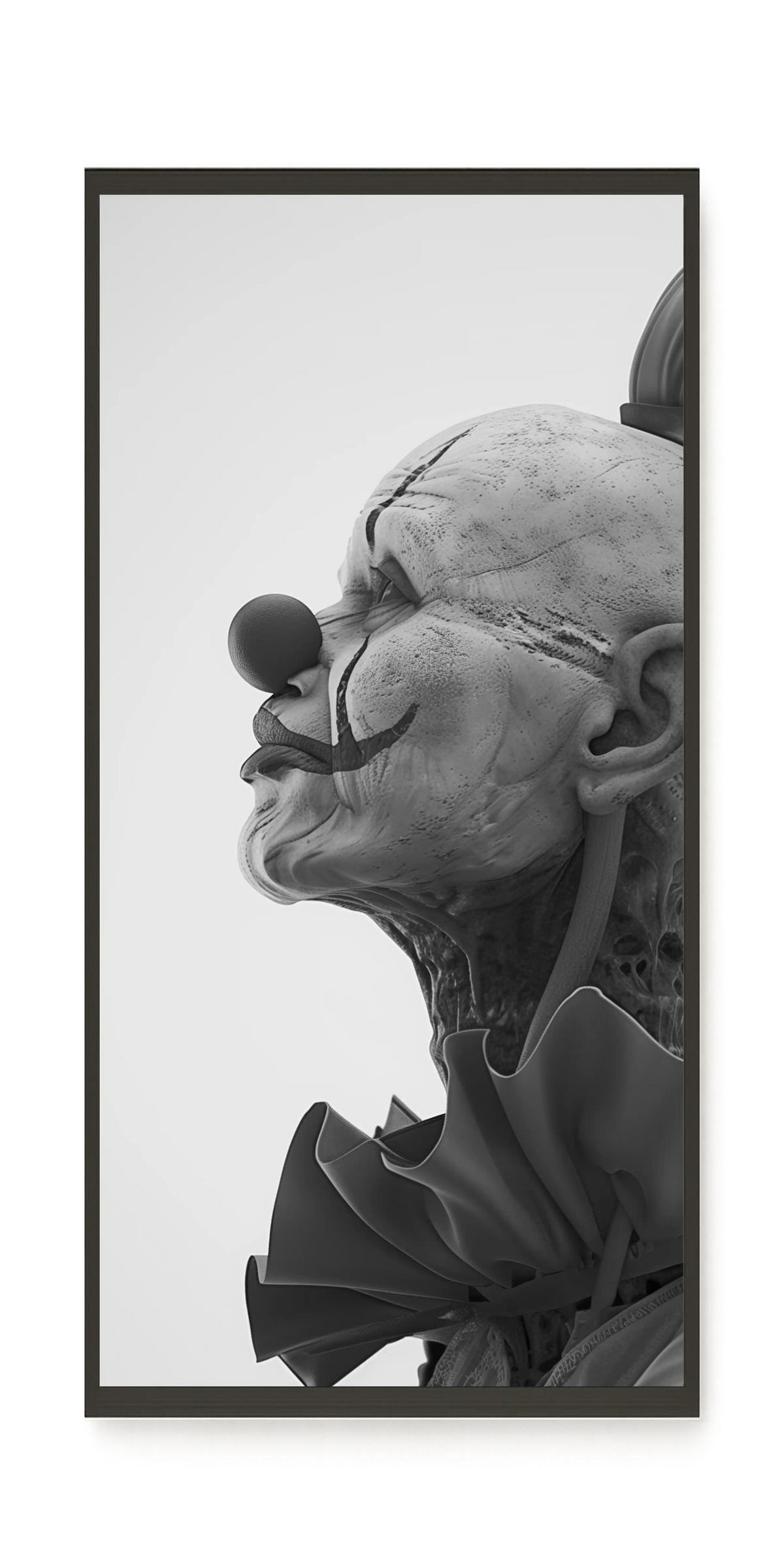 Aged Clown Canvas Wall Art
