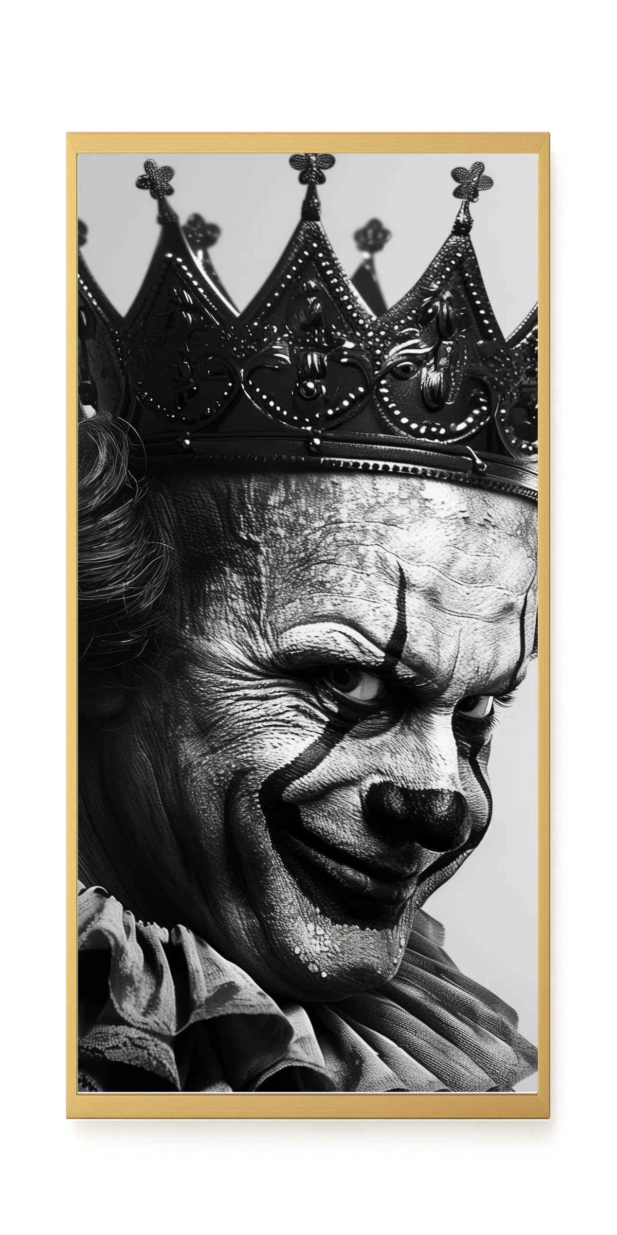 Thoughtful Clown Canvas Wall Art