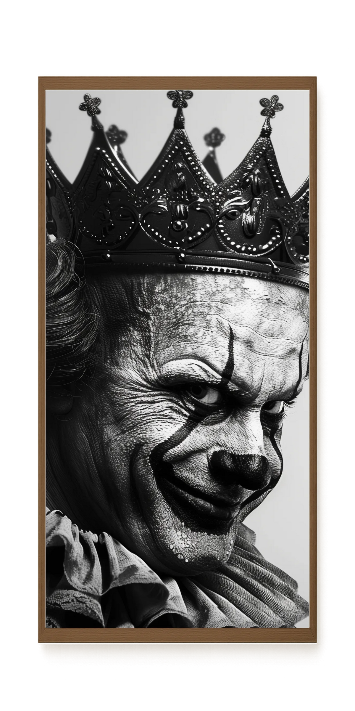Thoughtful Clown Canvas Wall Art