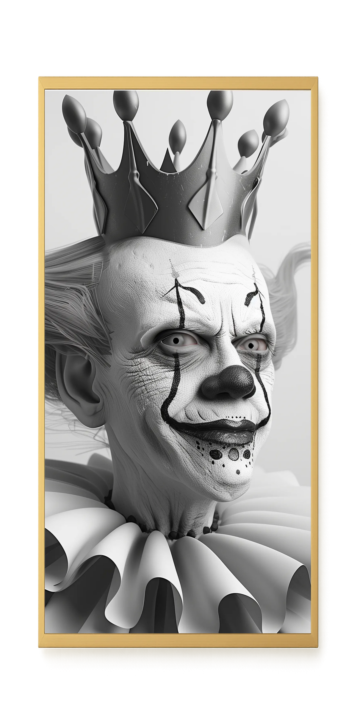 Crowned Clown Canvas Print