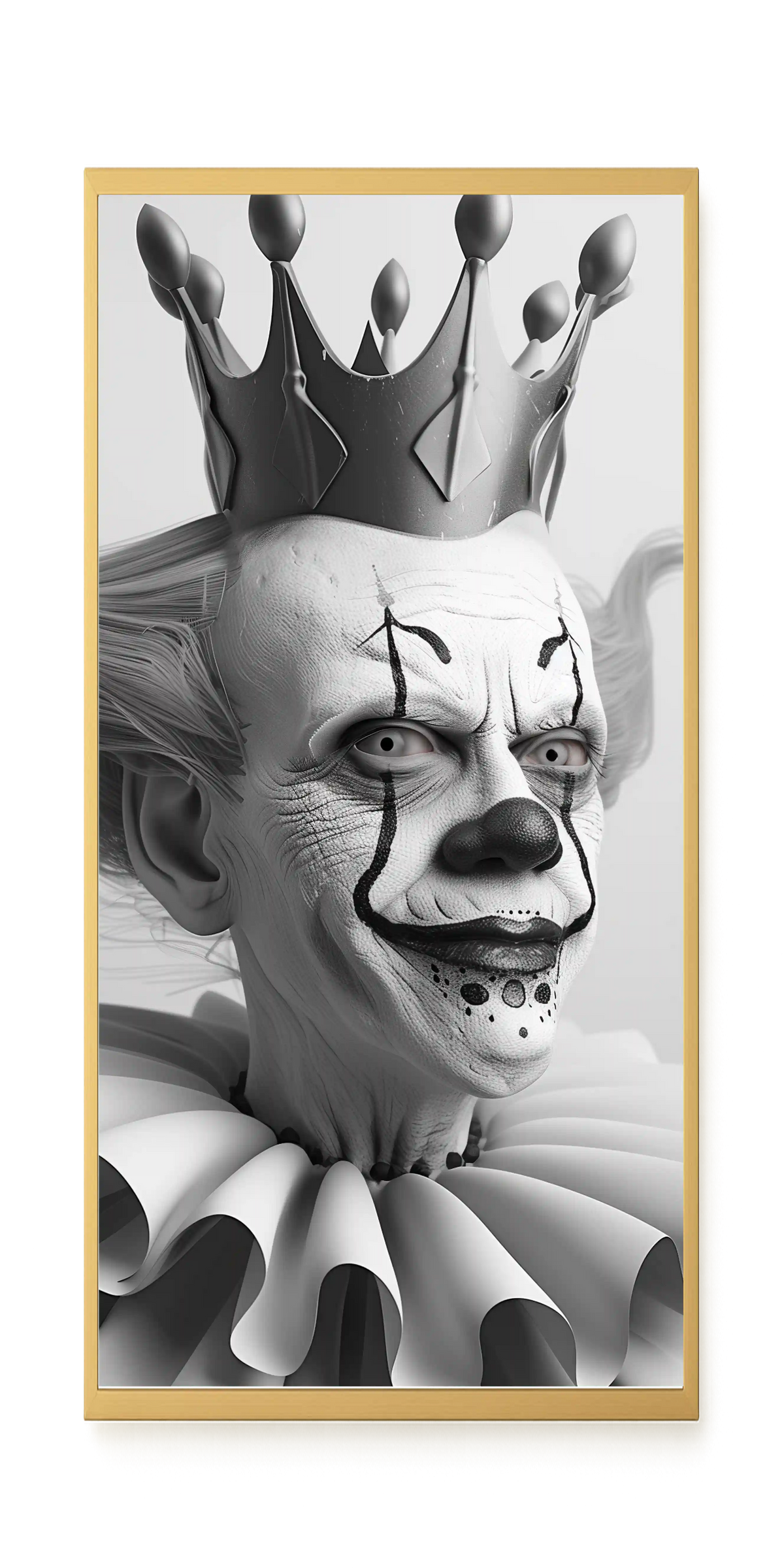 Crowned Clown Canvas Print
