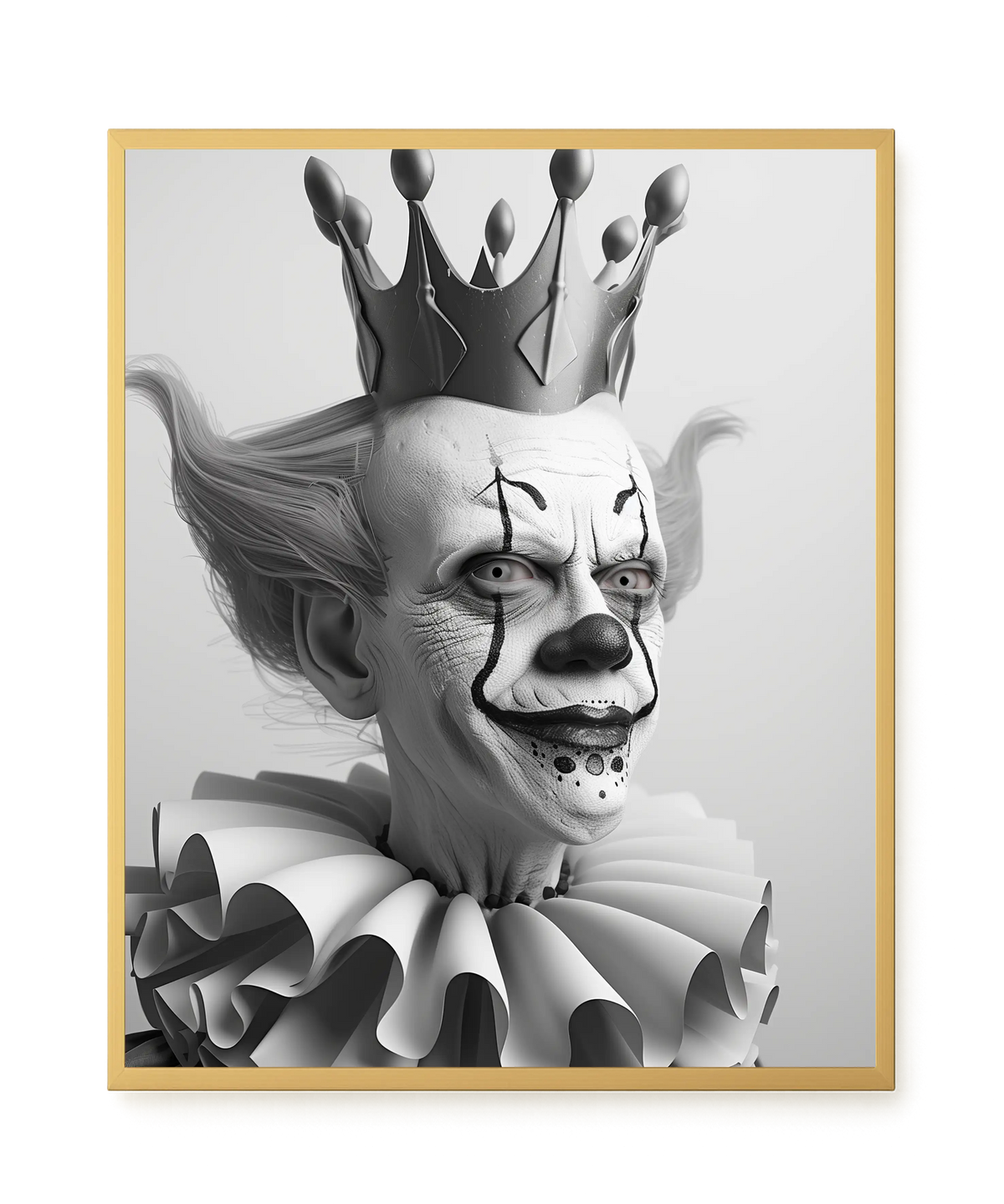 Crowned Clown Canvas Print