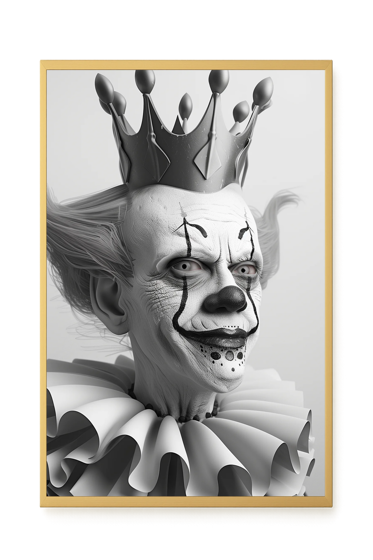 Crowned Clown Canvas Print