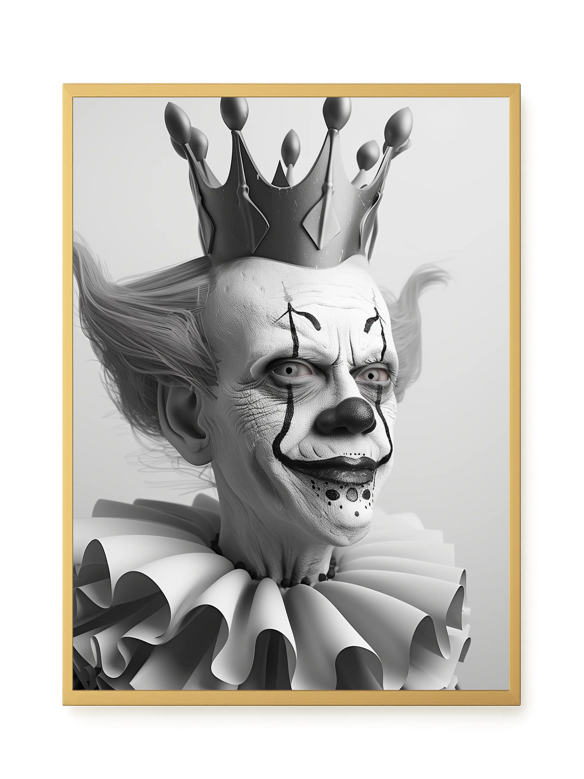Crowned Clown Canvas Print