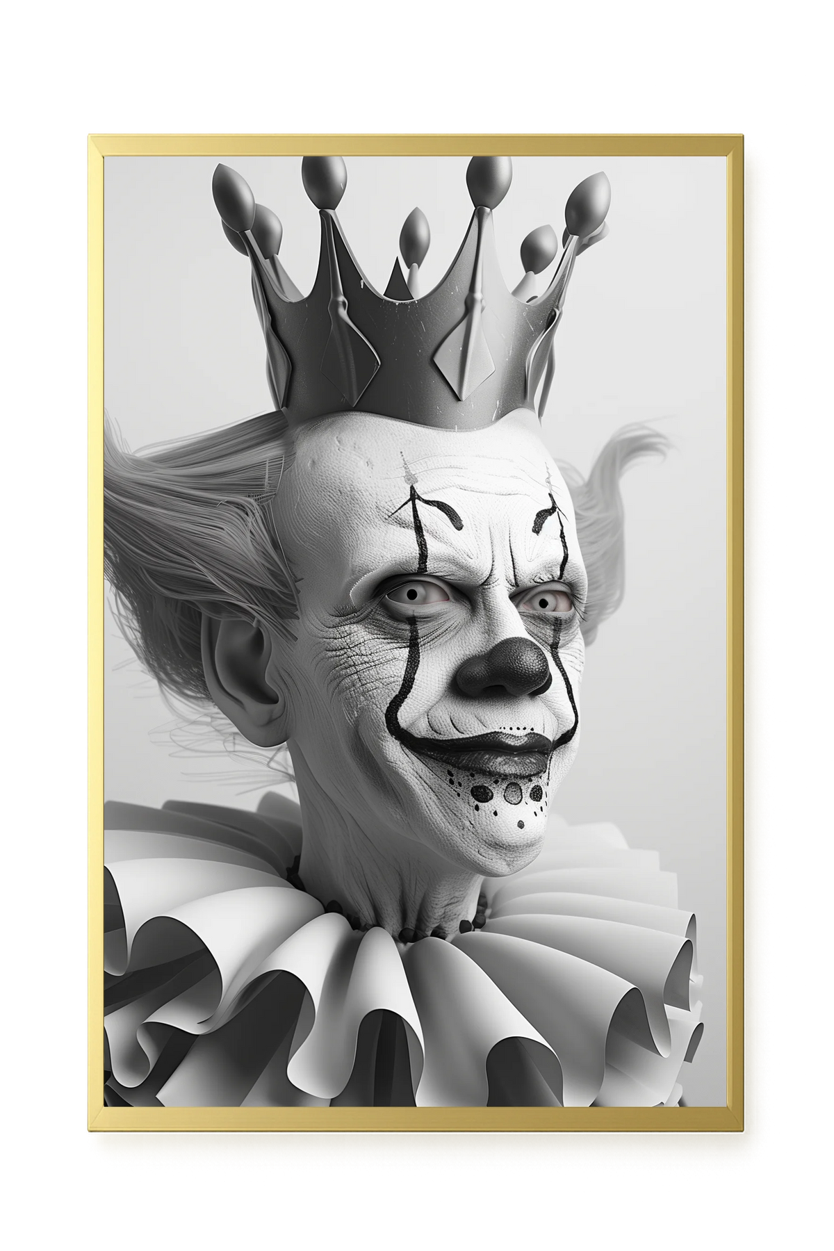 Crowned Clown Canvas Print