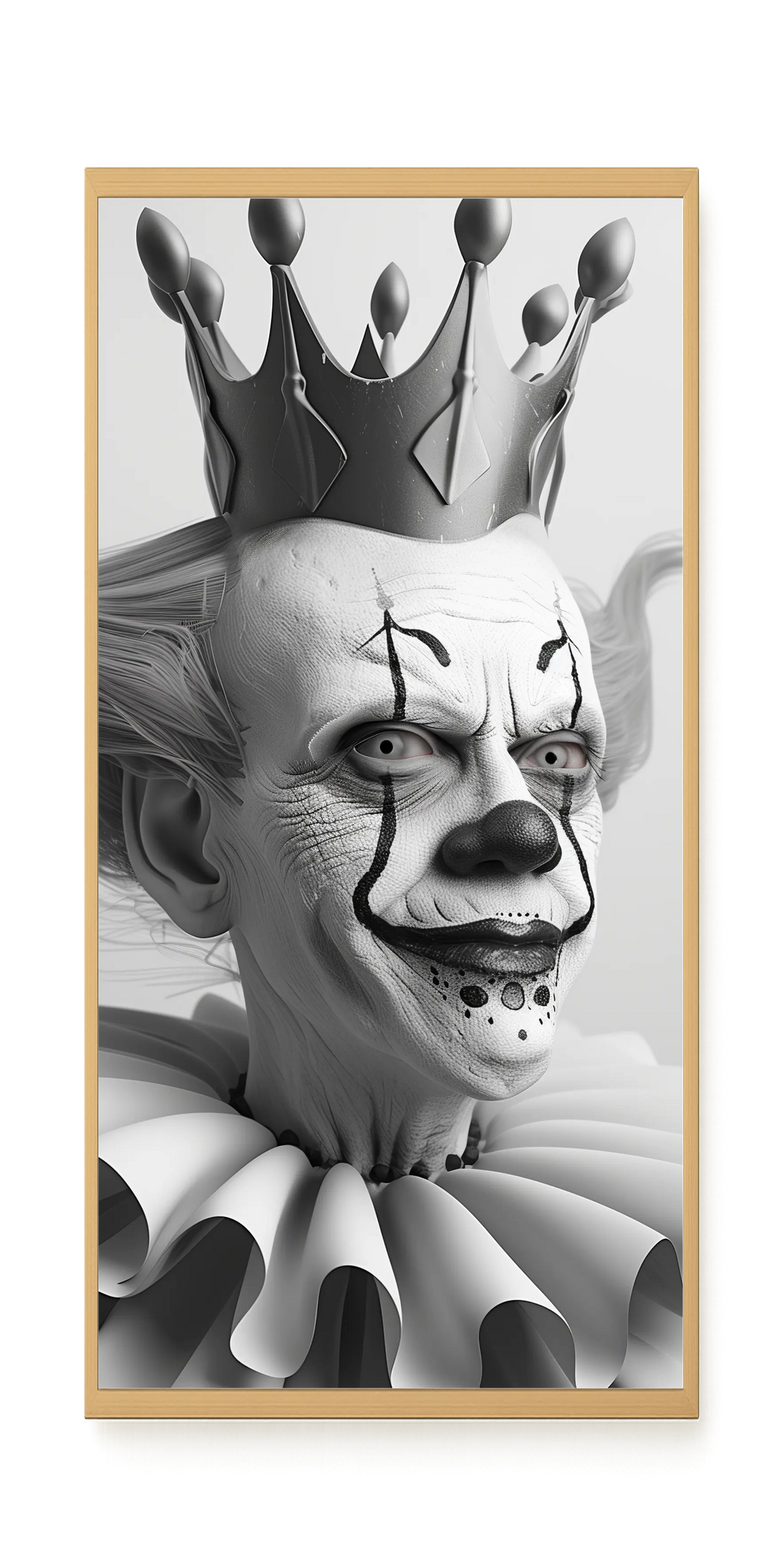 Crowned Clown Canvas Print