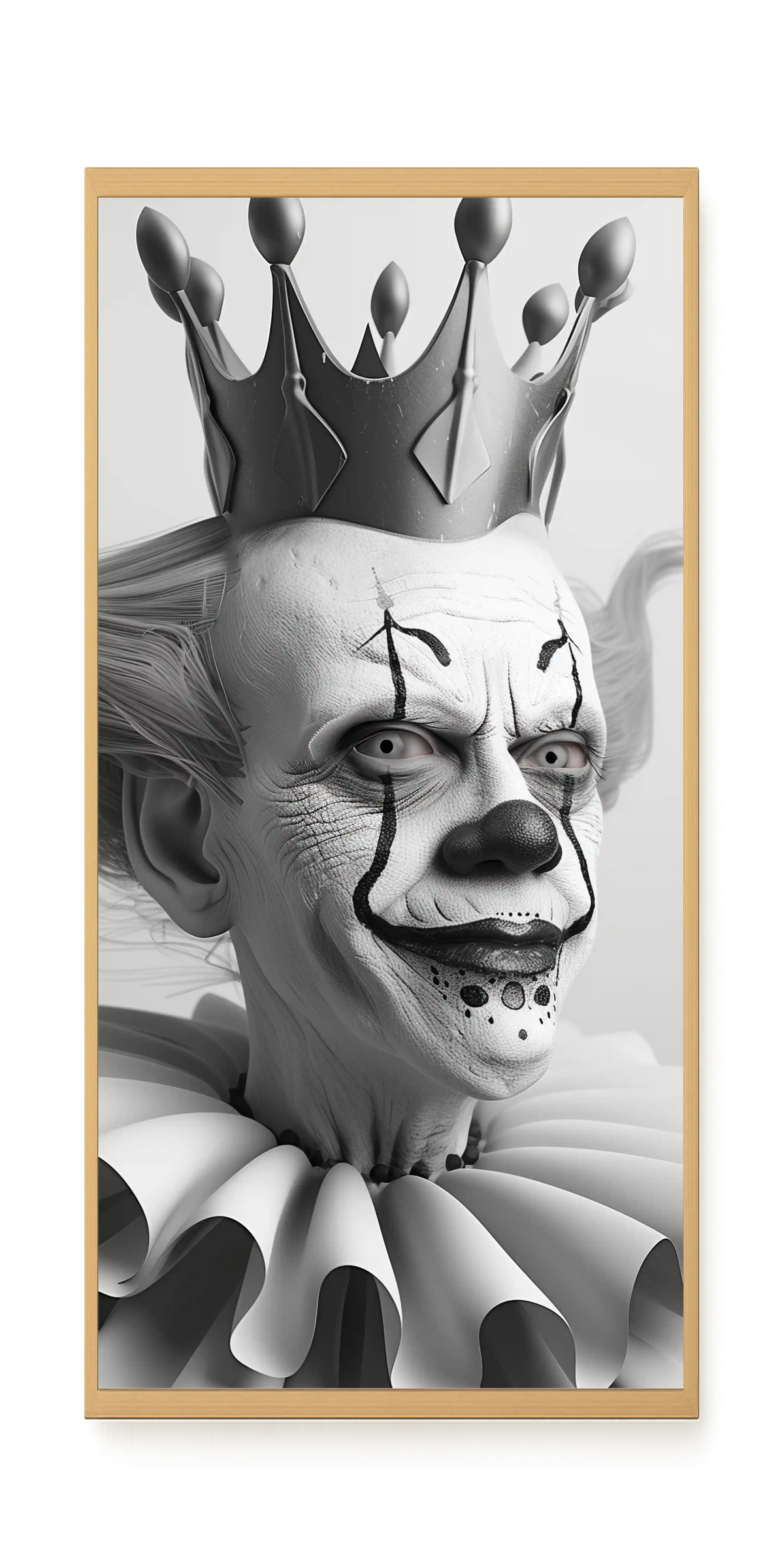 Crowned Clown Canvas Print