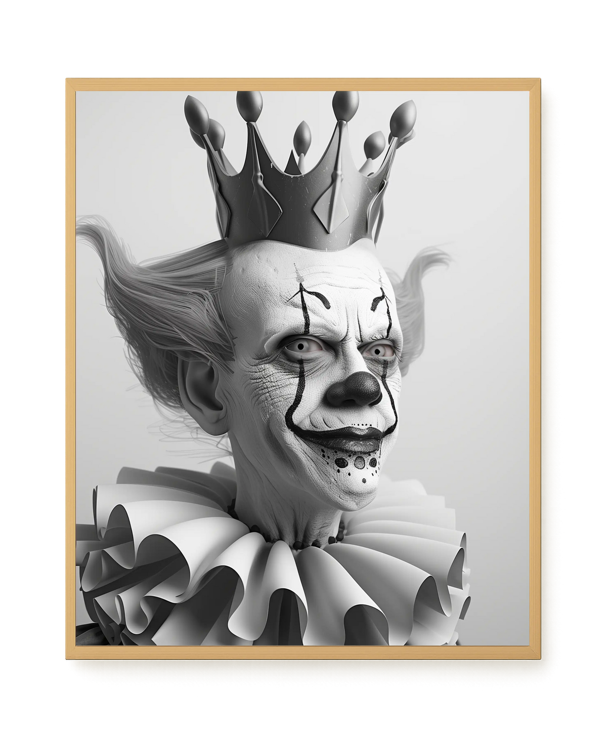 Crowned Clown Canvas Print