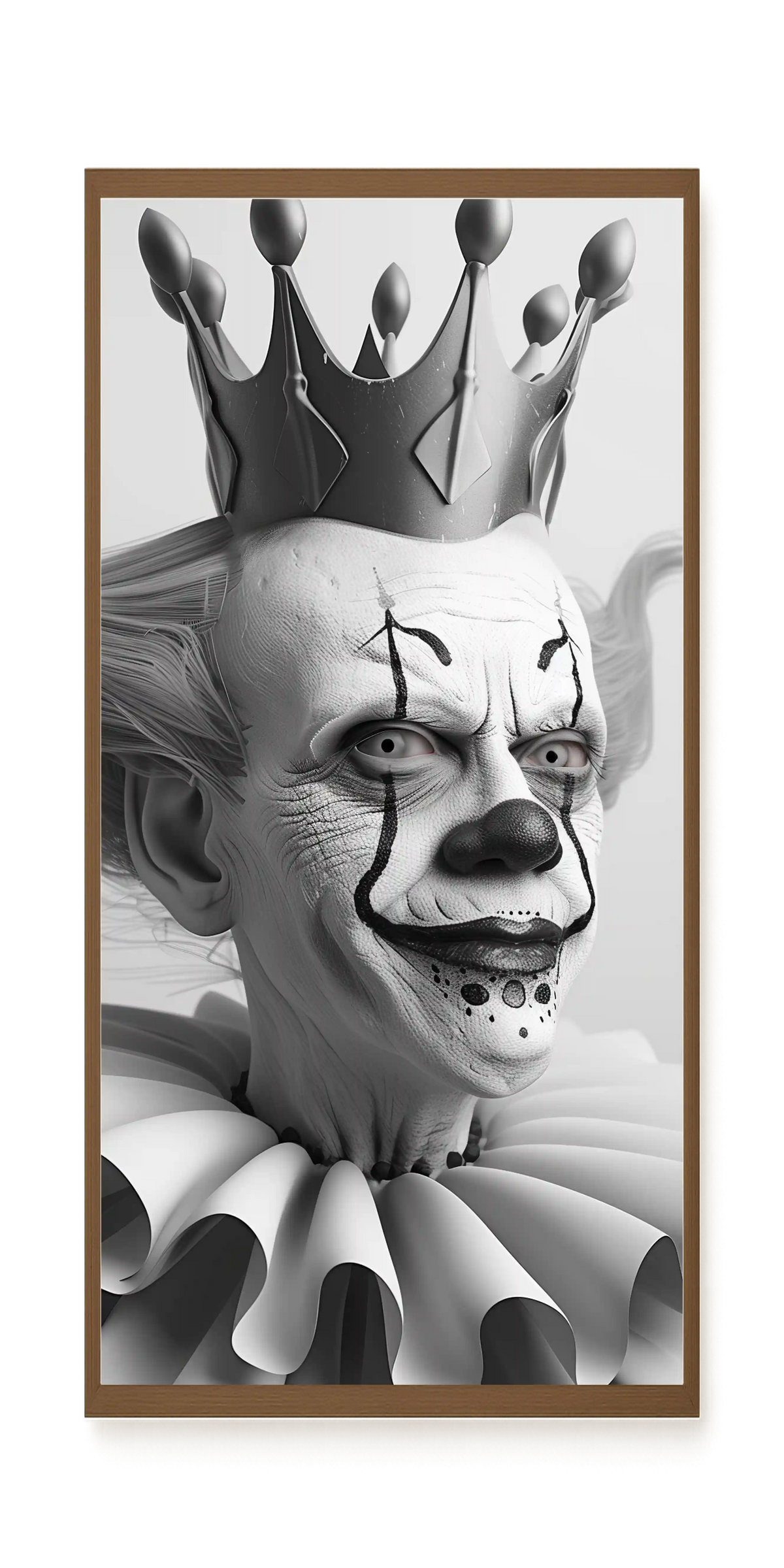 Crowned Clown Canvas Print
