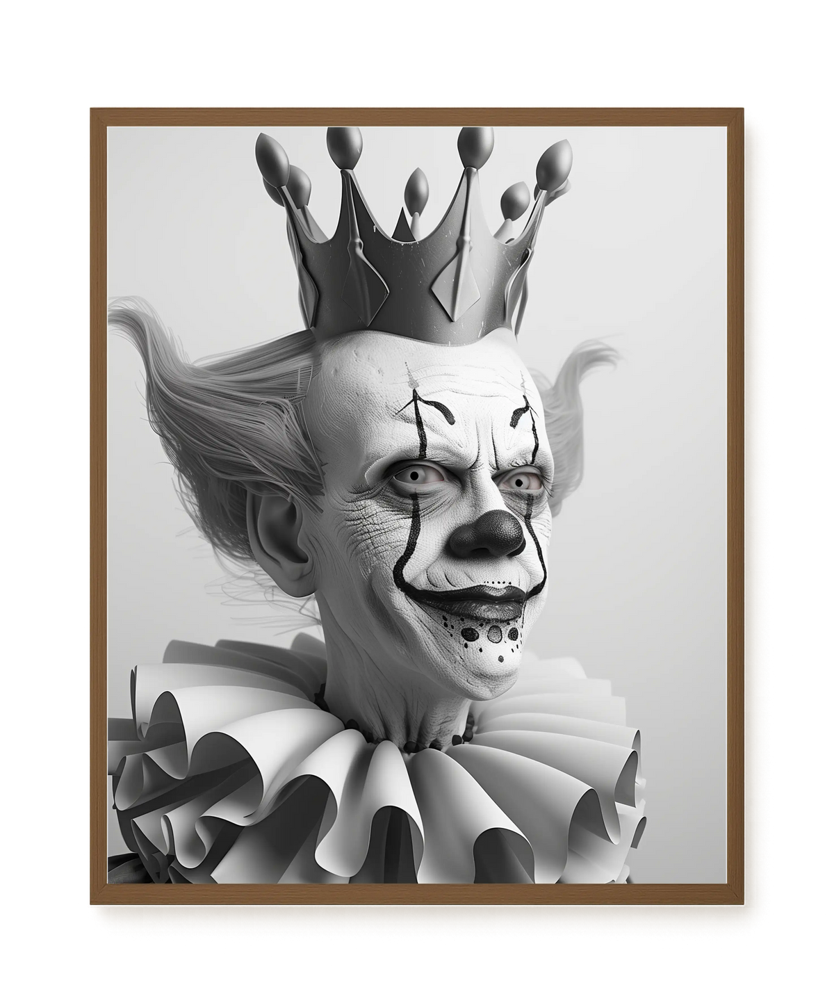 Crowned Clown Canvas Print