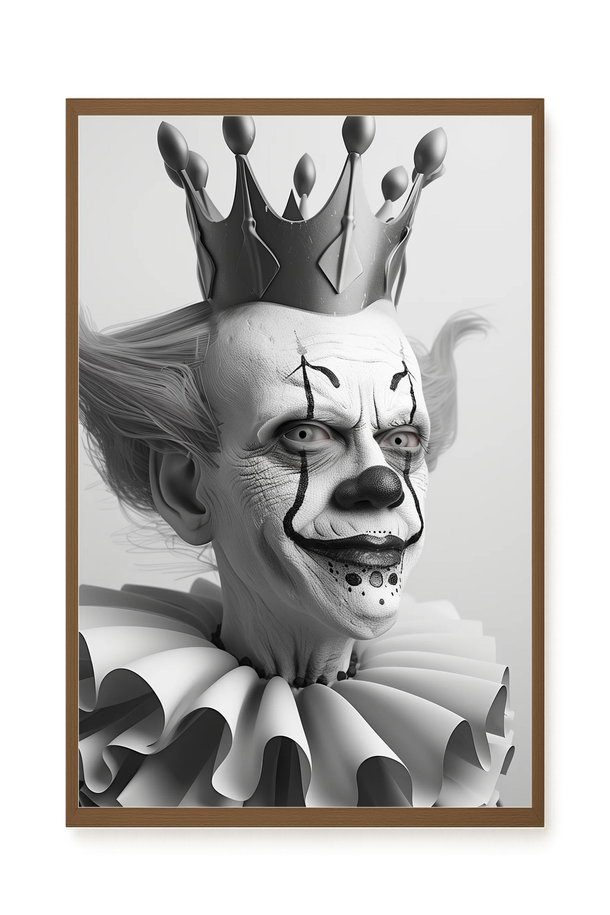 Crowned Clown Canvas Print