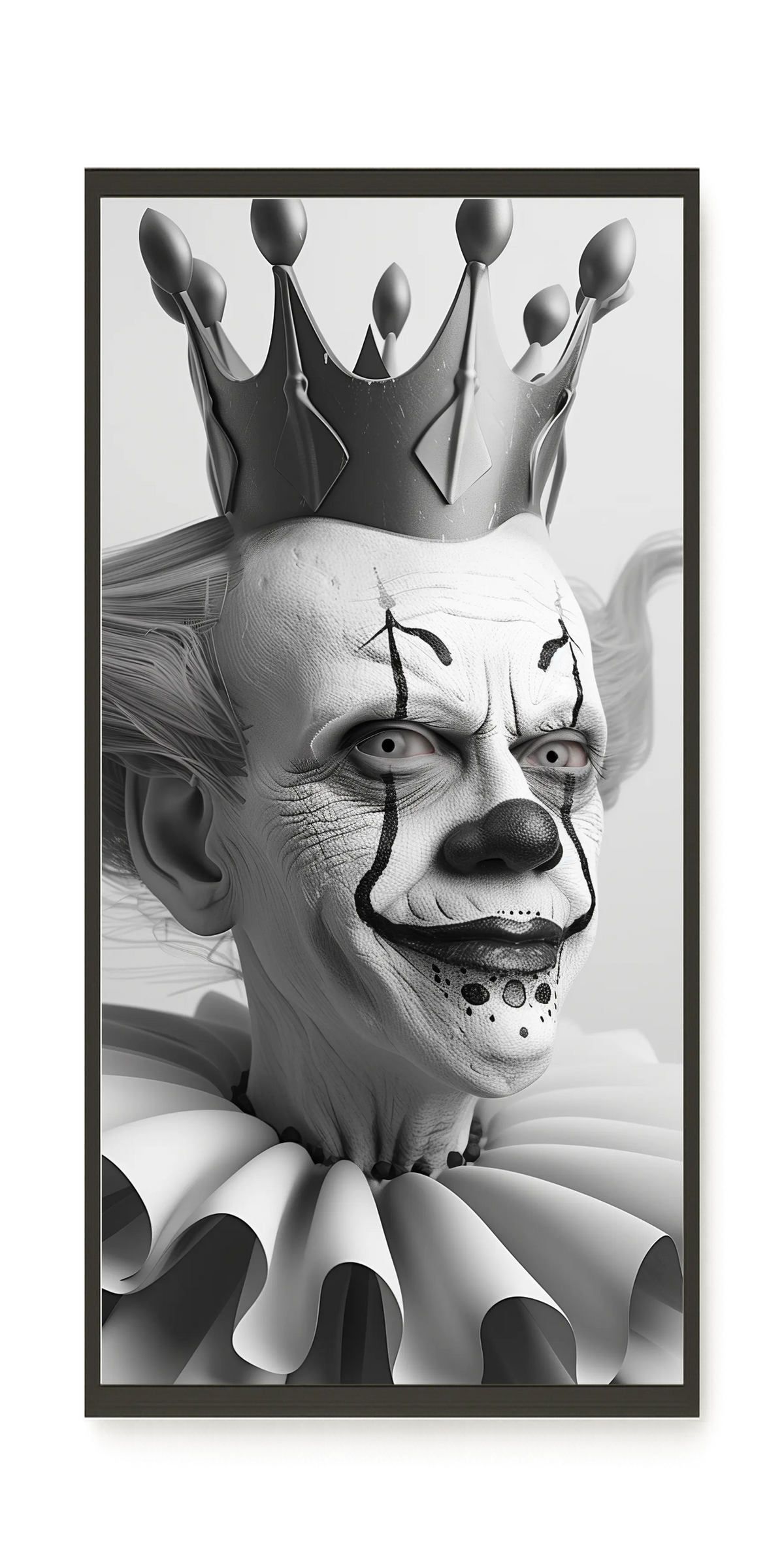 Crowned Clown Canvas Print
