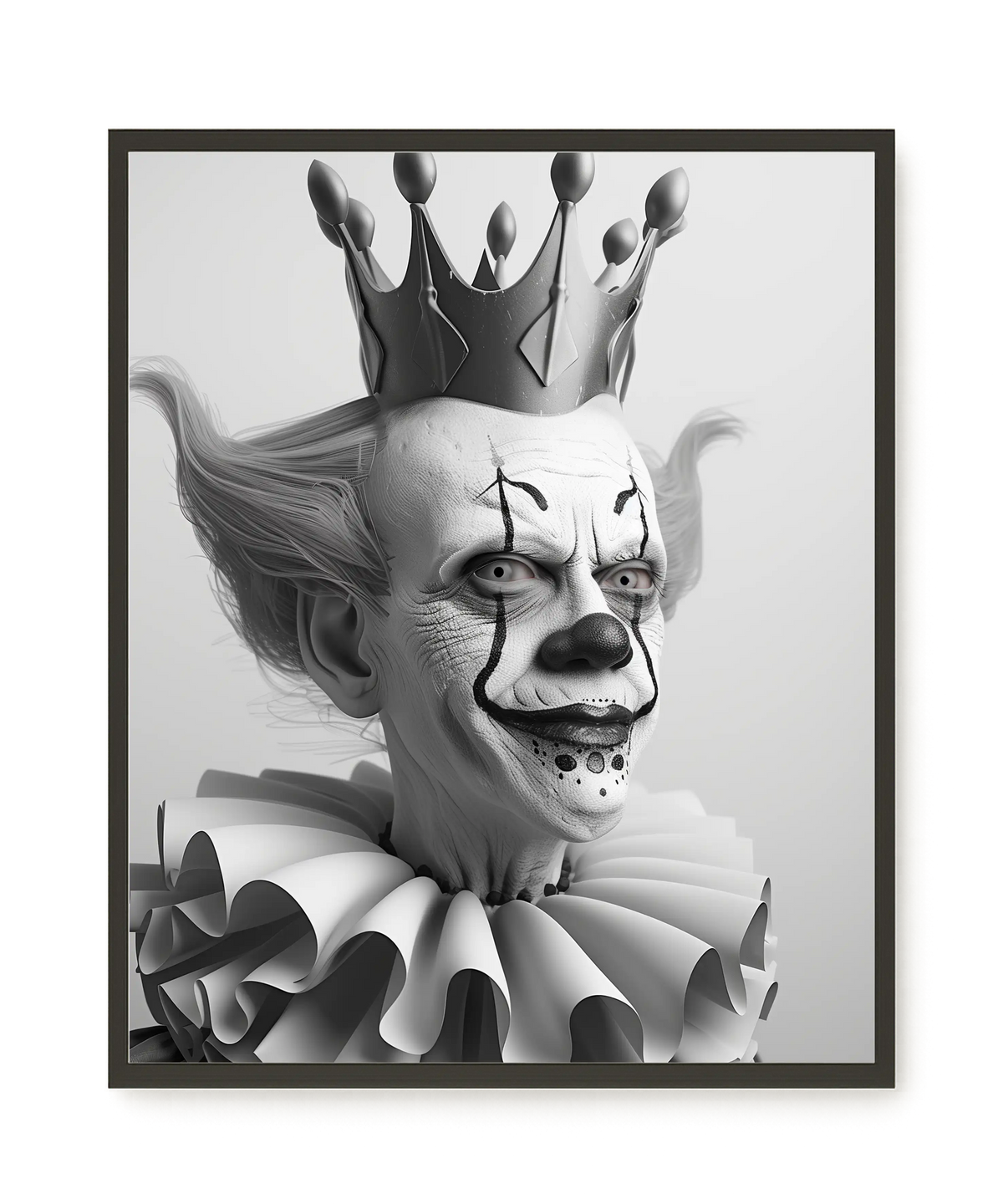 Crowned Clown Canvas Print