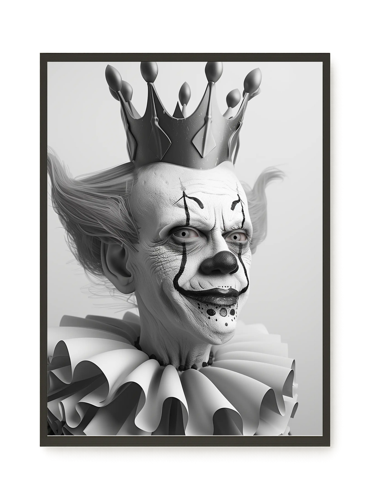 Crowned Clown Canvas Print