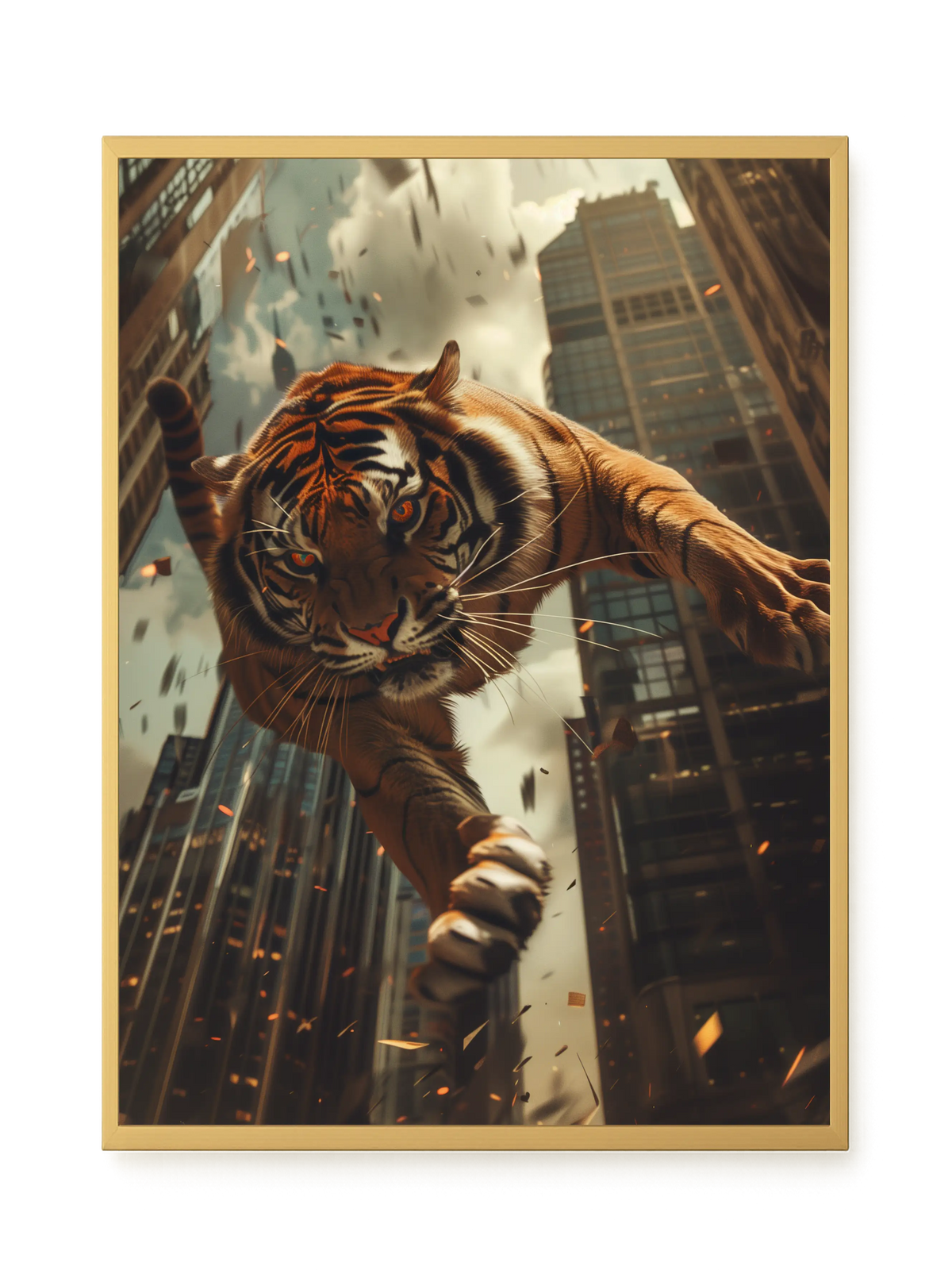 Urban Tiger Canvas Print