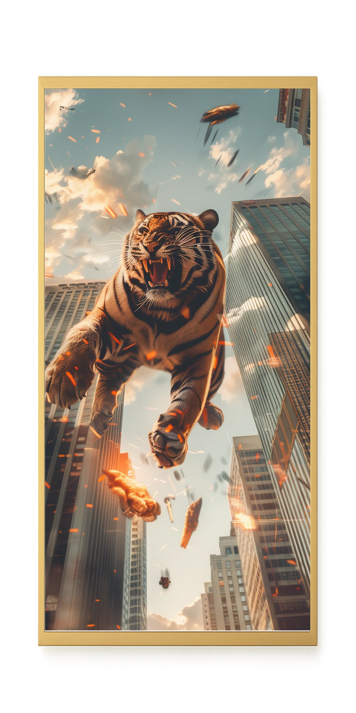 Roaring Tiger Canvas Wall Art