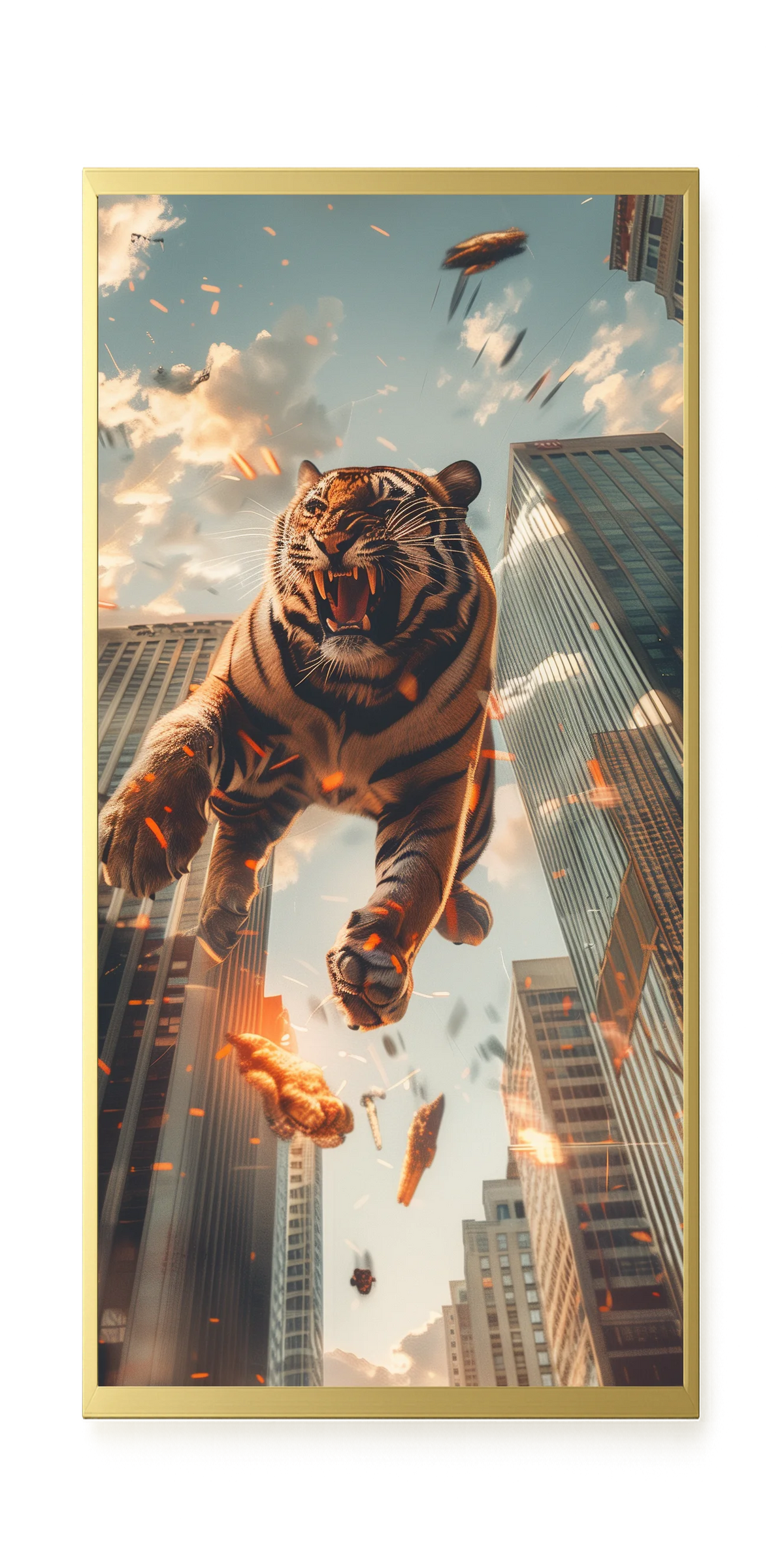 Roaring Tiger Canvas Wall Art