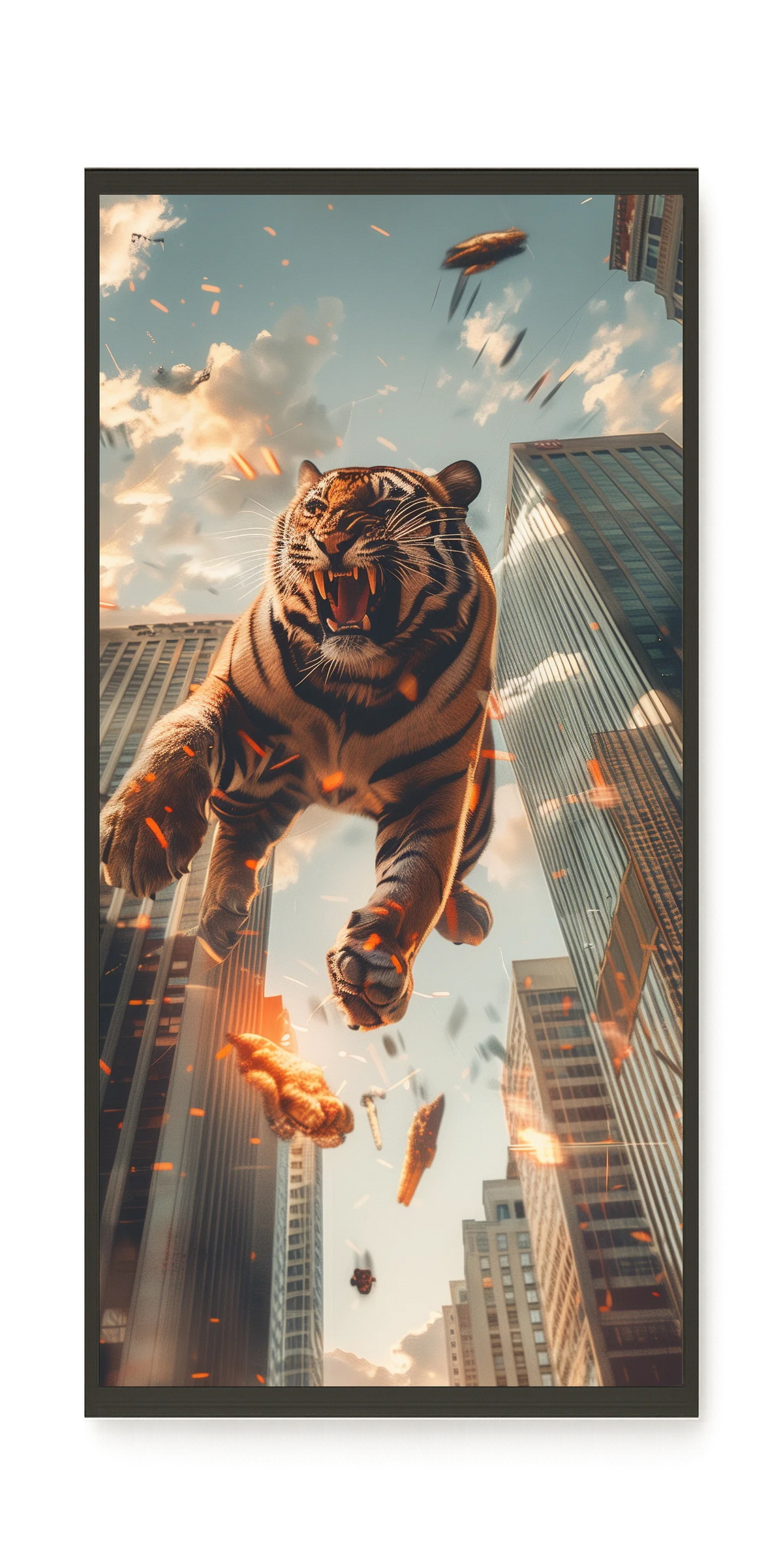 Roaring Tiger Canvas Wall Art